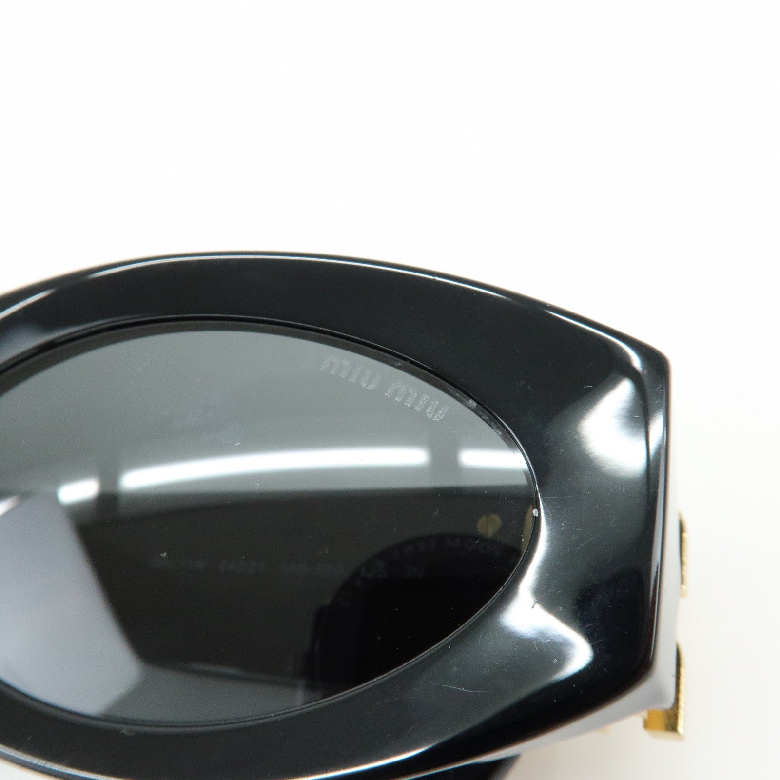 MIU MIU Logo Plastic Sunglasses Black SMU 11W 54□211AB-5S0 135 3N