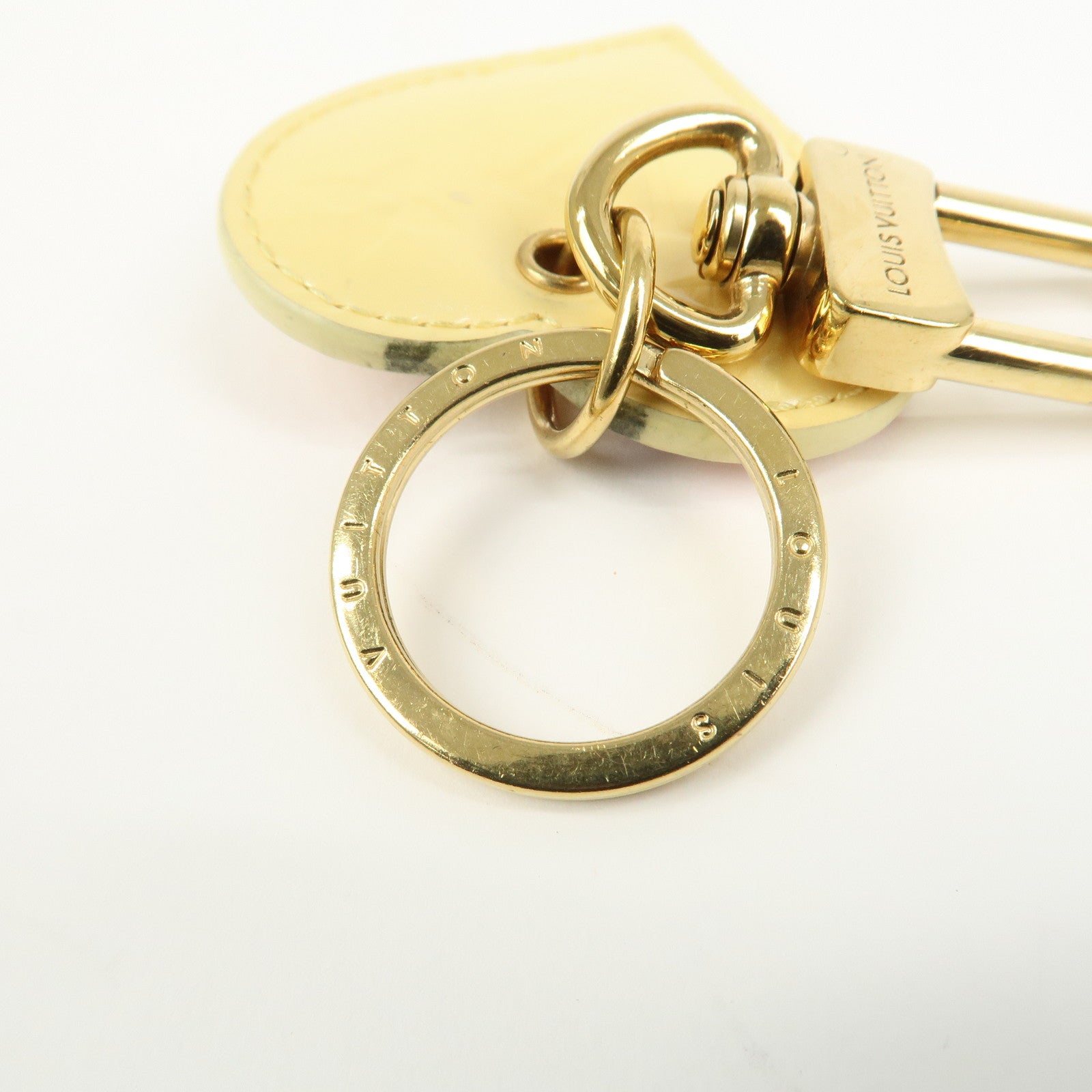 Louis Vuitton Porte Cles Love Lock Heart Bag Charm Key Chain M01165
