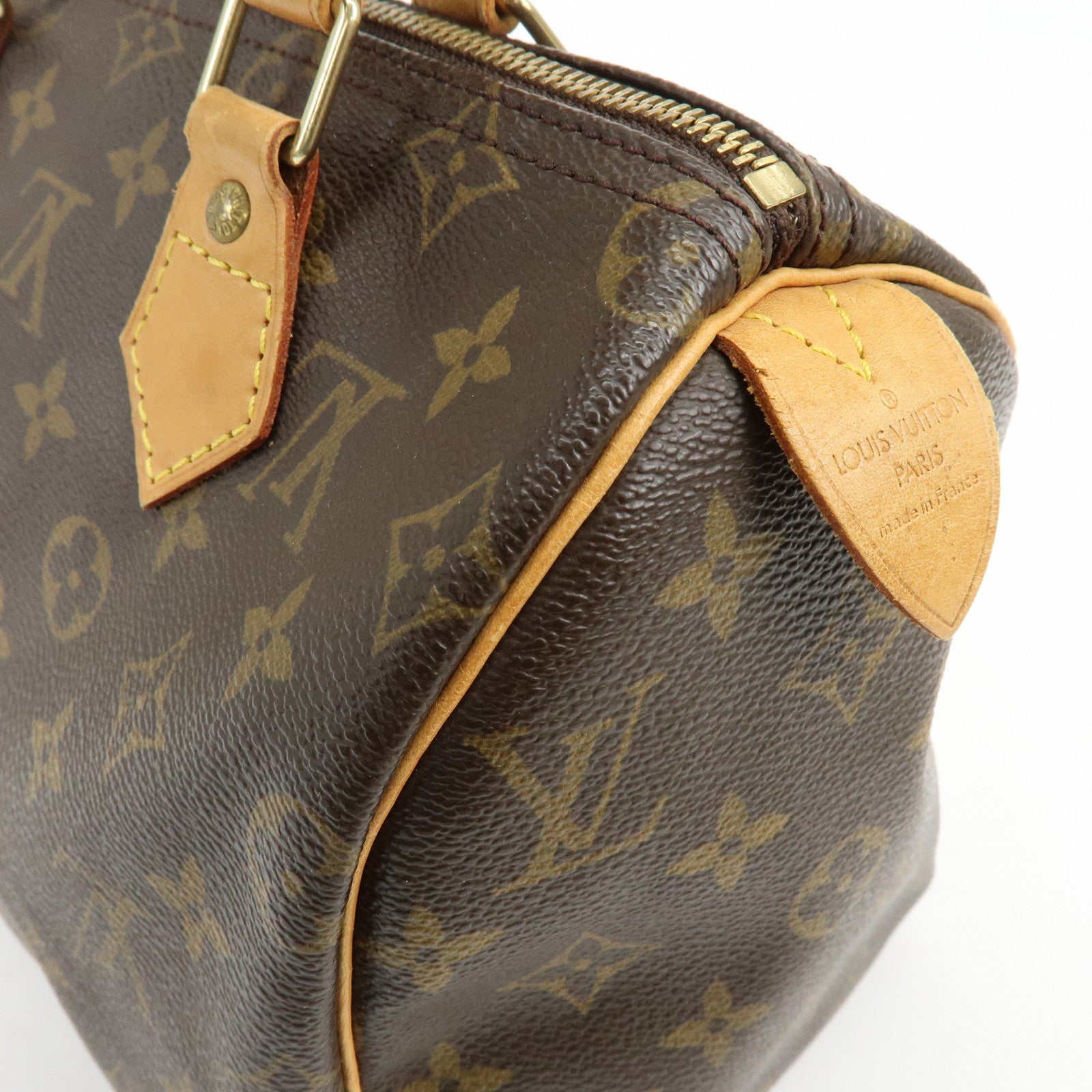Louis Vuitton Monogram Speedy 25 Boston Bag Hand Bag Brown M41528