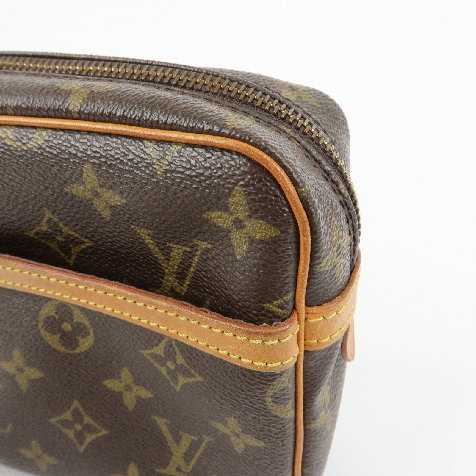 Louis Vuitton Monogram Compiegne 23 Pouch Clutch Bag Brown M51845