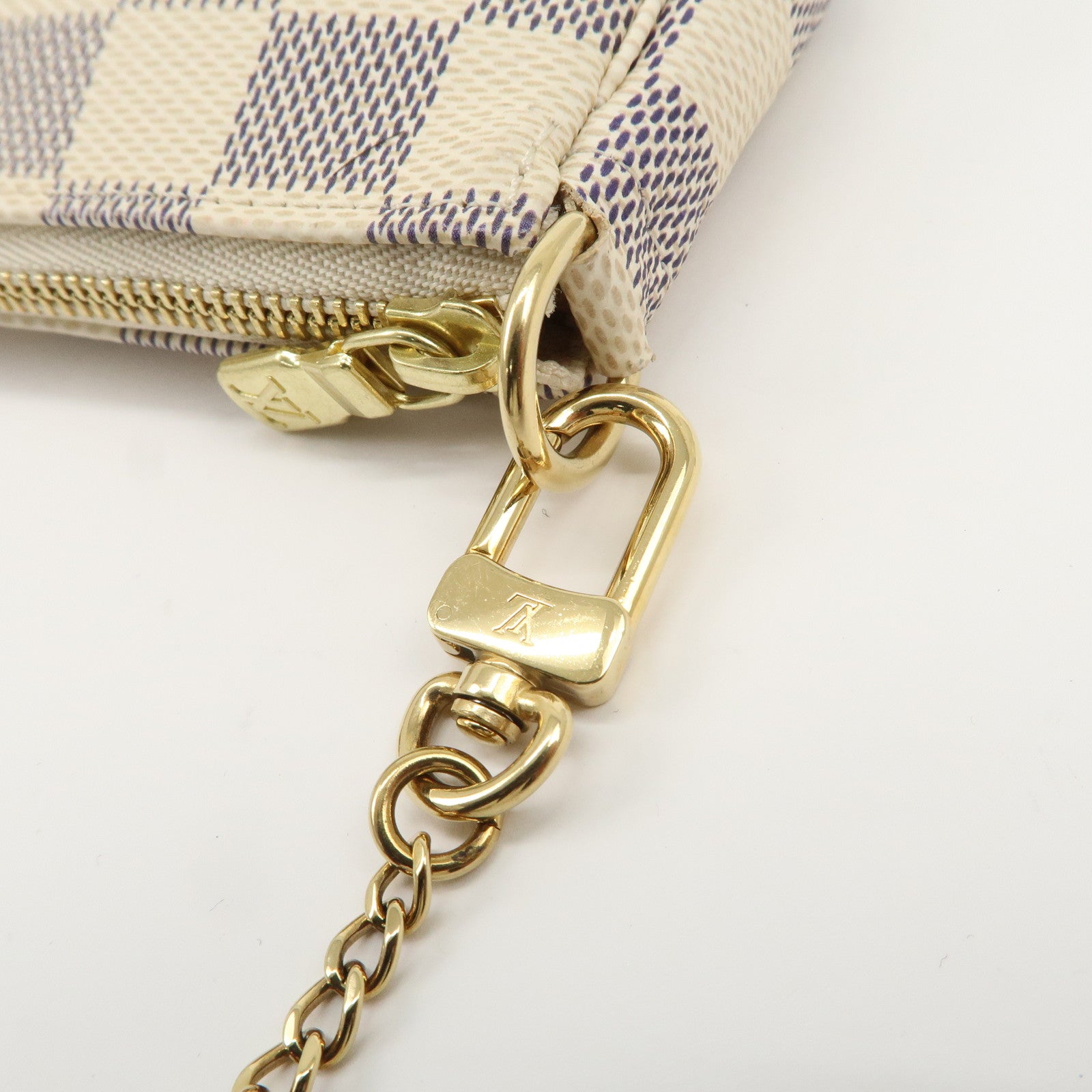 Louis Vuitton Damier Azur Mini Pochette Accessoires Pouch N58010