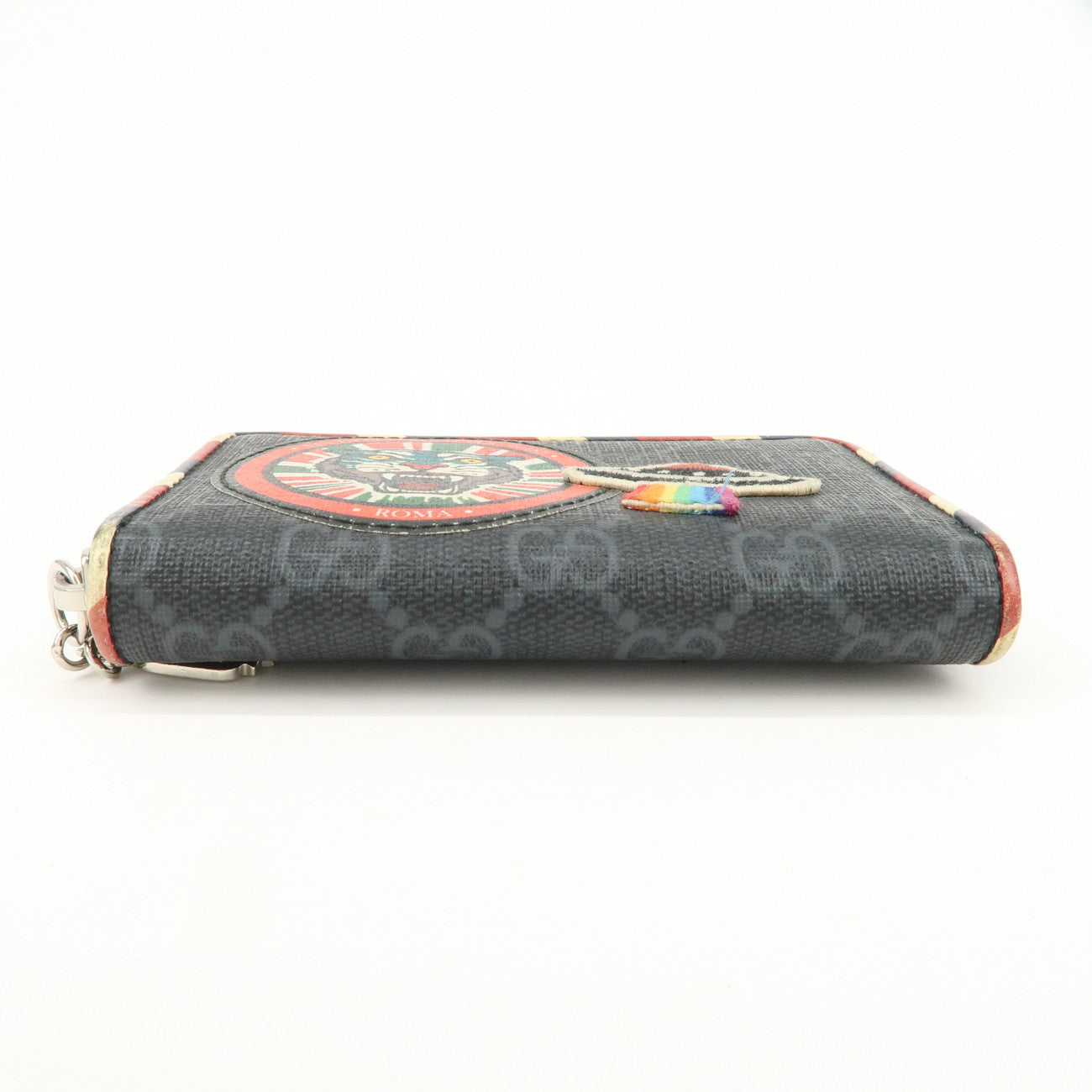 GUCCI GG Supreme Night Courrier Coin Case Black 496343