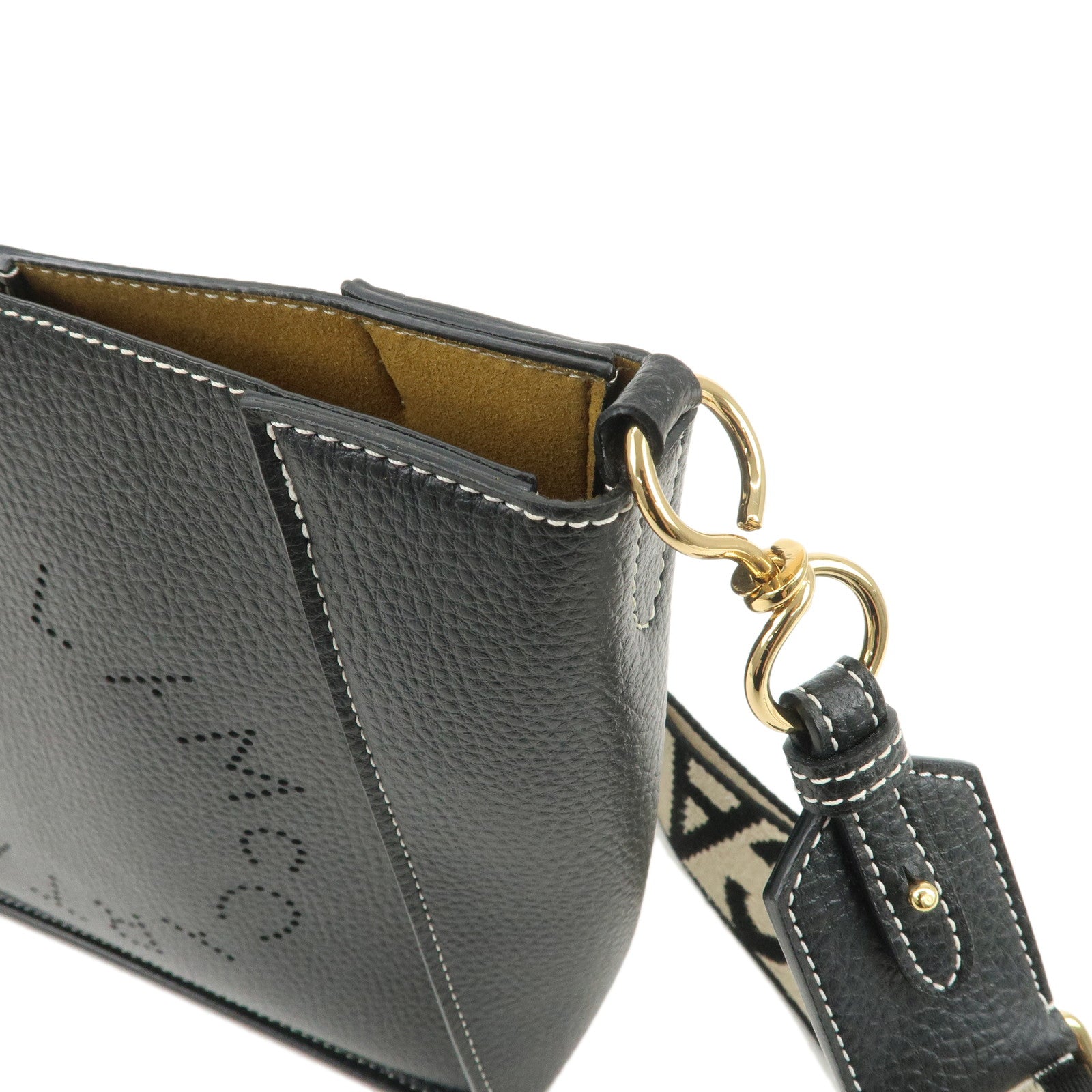 STELLA MCCARTNEY Leather Shoulder Bag Crossbody Bag Black