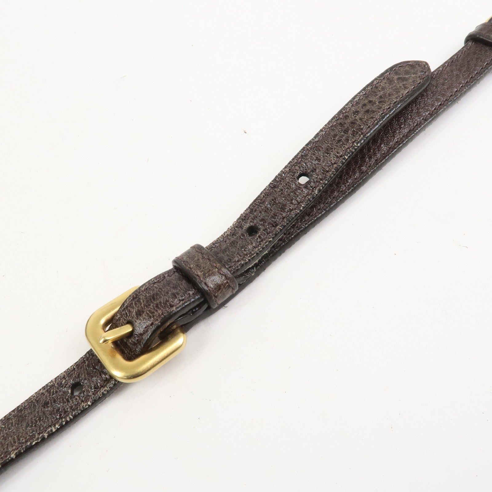 PRADA Leather 2Way Bag Hand Bag Shoulder Bag Brown