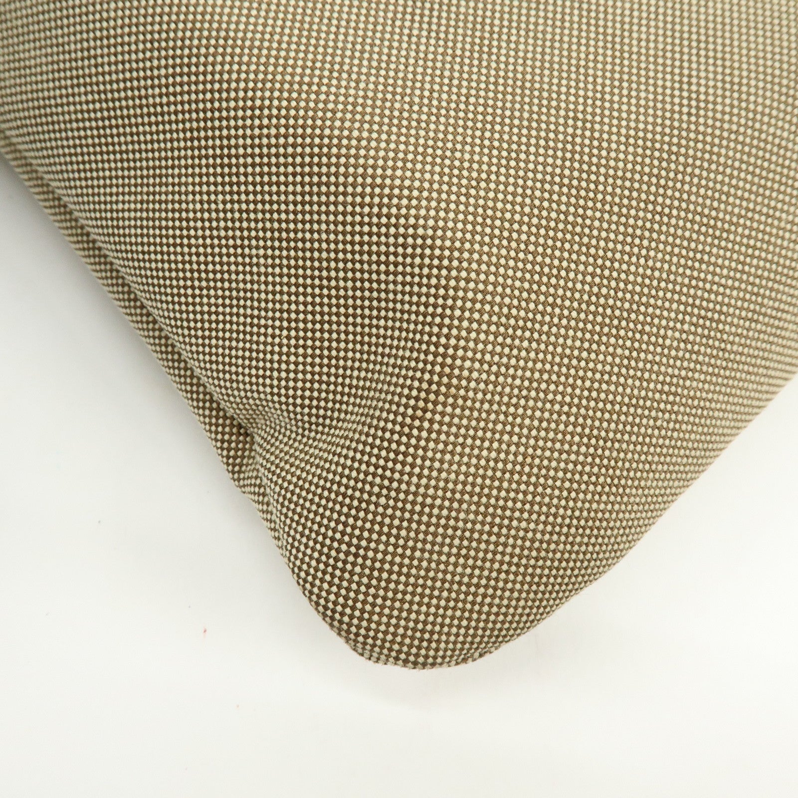 PRADA Logo Jacquard Leather Shoulder Bag Crossbody Bag Beige