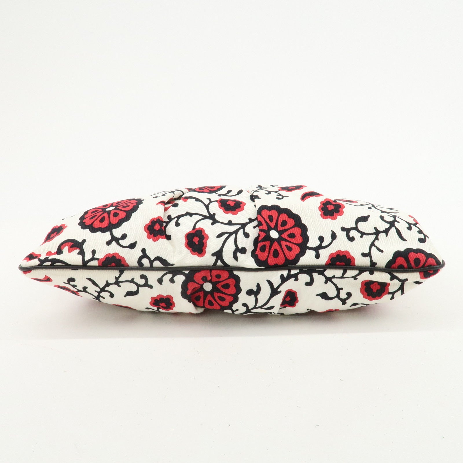 MIU MIU Flower Print 2Way Hand Bag Japan Limited White Black Red