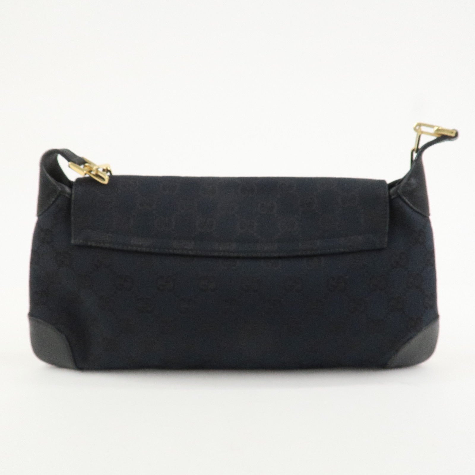 GUCCI Tiger Head GG Canvas Leather Chain Shoulder Bag 001.4113