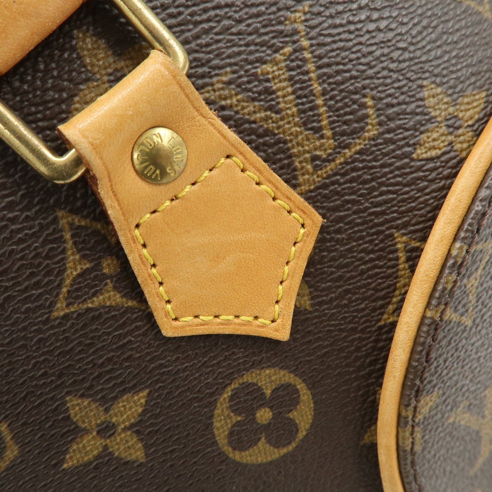 Louis Vuitton Monogram Ellipse PM Hand Bag Brown M51127 Used