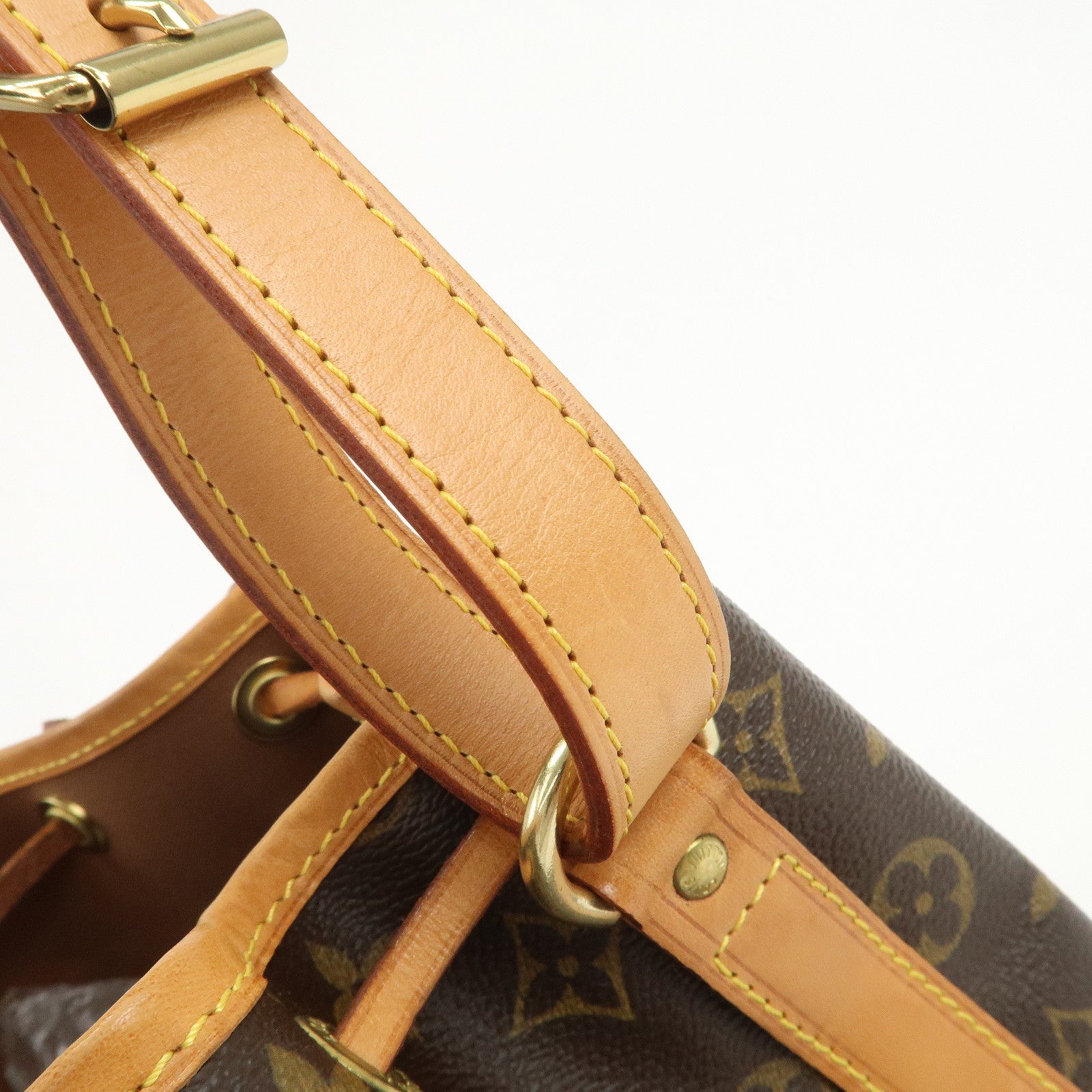 Louis Vuitton Monogram Petit Noe Shoulder Bag Brown M42226