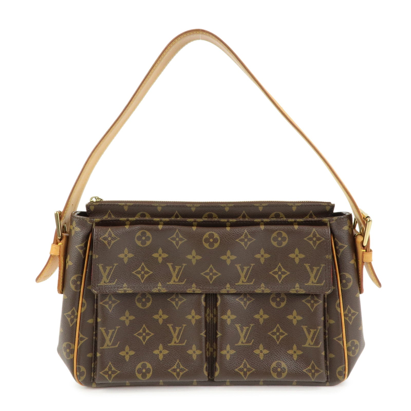 Louis Vuitton Monogram Viva Cite GM Shoulder Bag Brown M51163