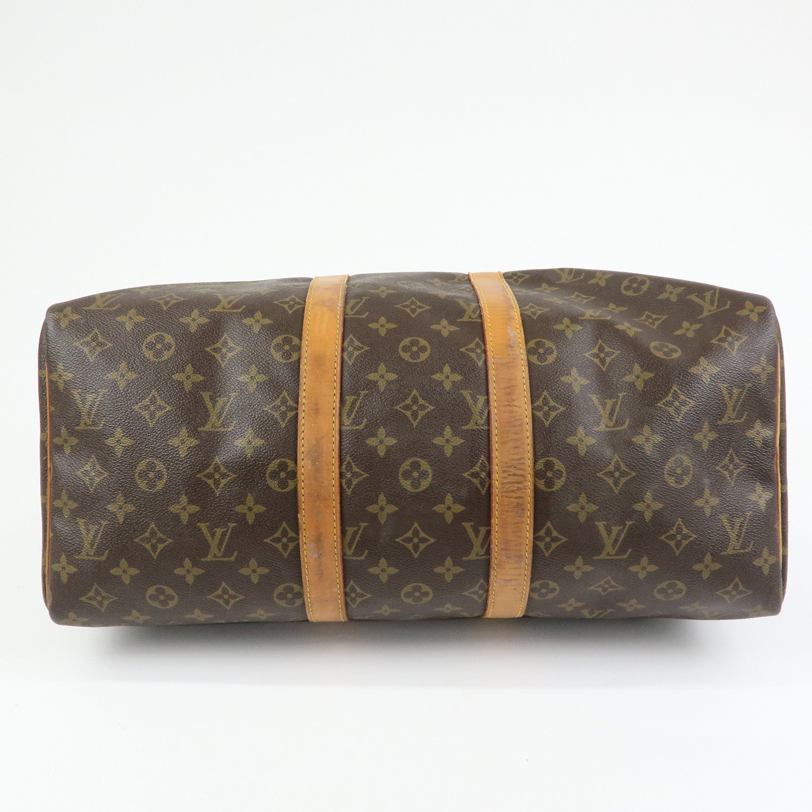 Louis Vuitton Monogram Keep All 45 Boston Bag Brown M41428
