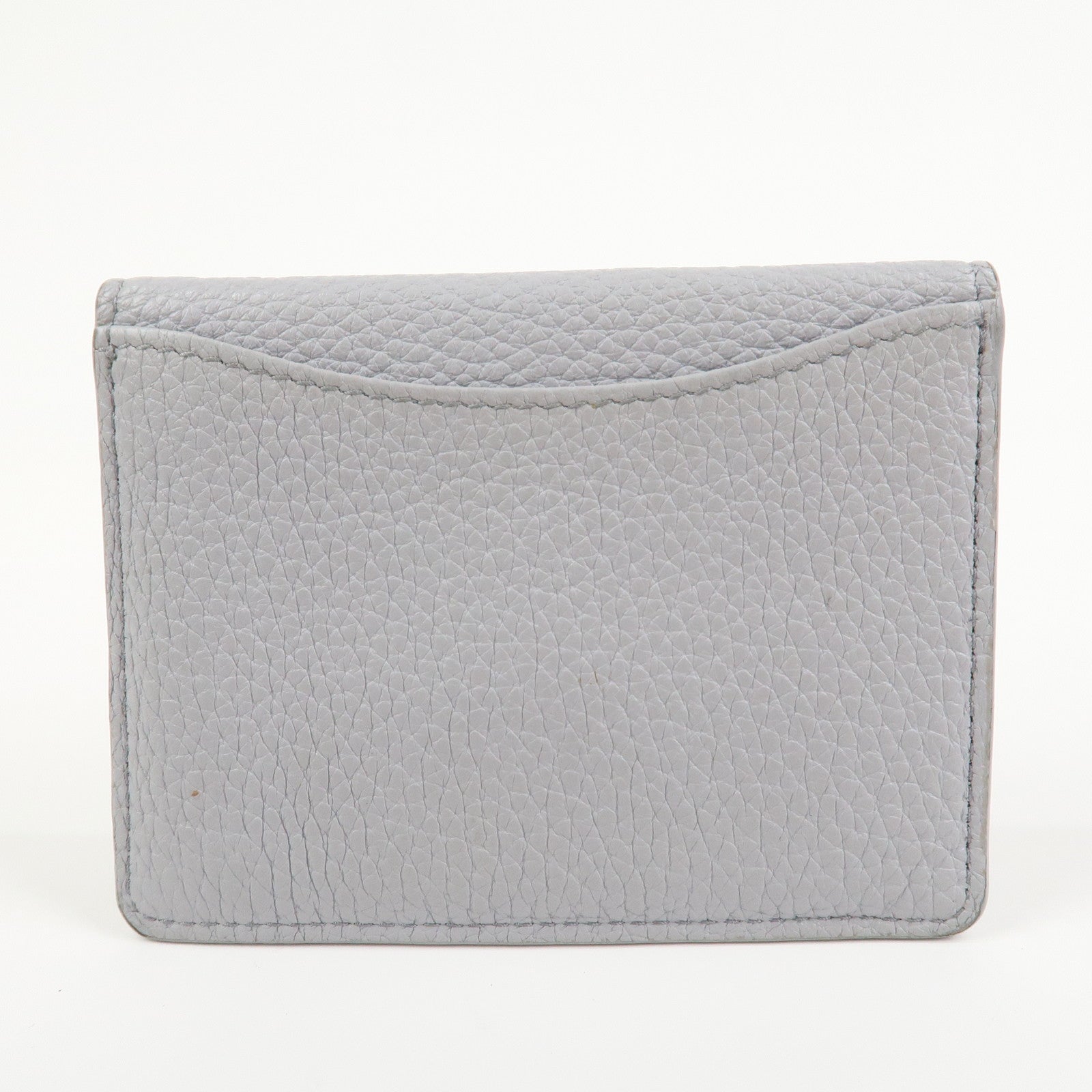 MIU MIU Vitello Daino Leather Card Case Light Blue 5MF031