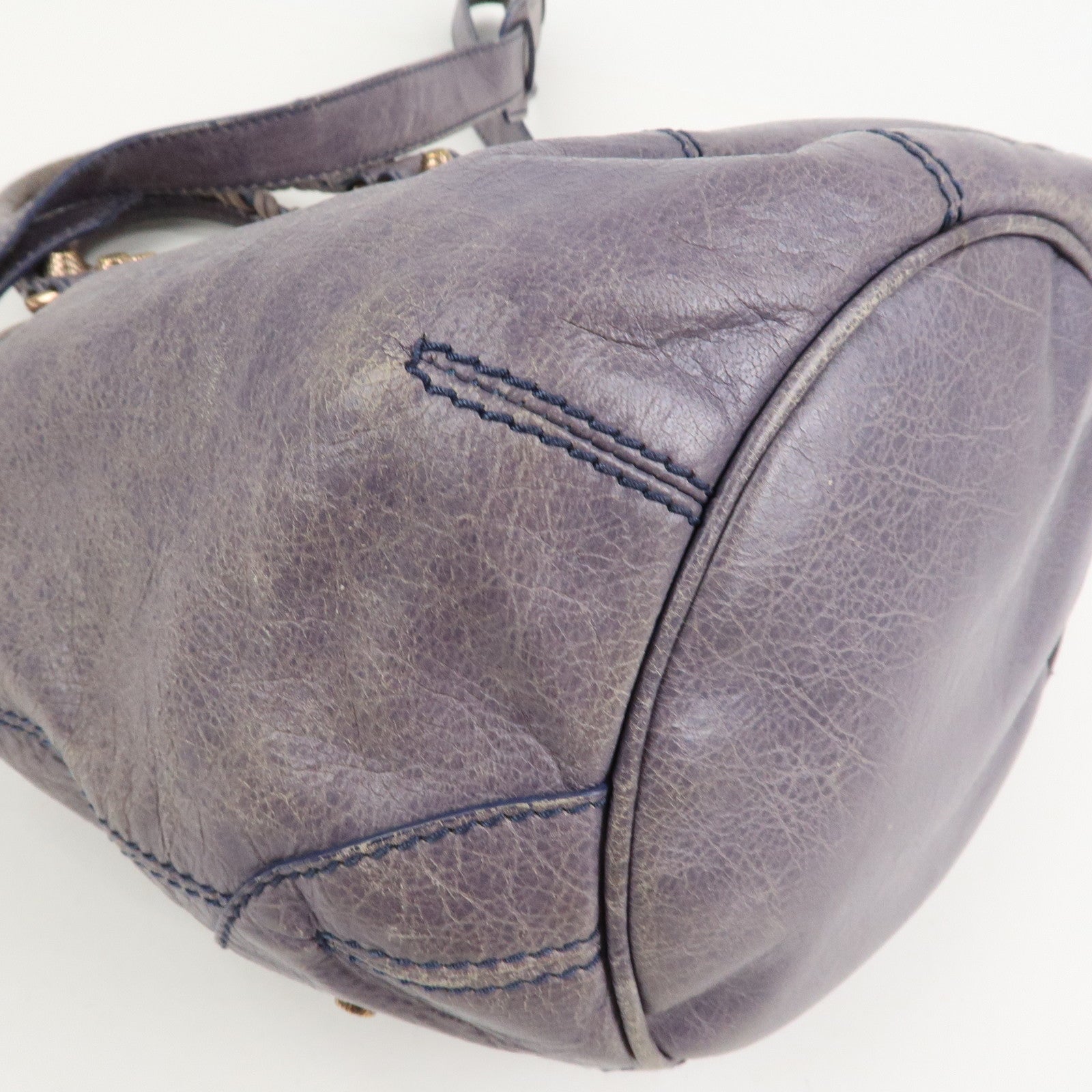 BALENCIAGA The Giant Mini Pompom 2Way Hand Shoulder Bag Gray 285439