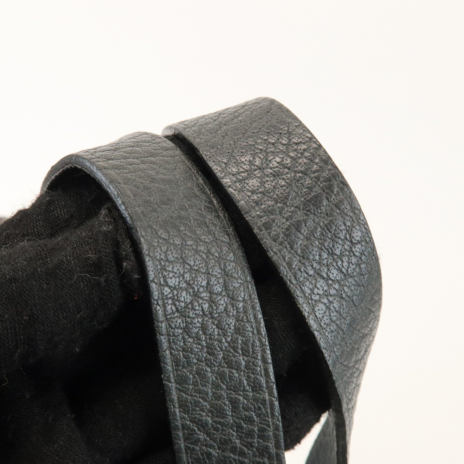 HERMES Amedaba GM Canvas Leather Tote Bag Hand Bag Grey