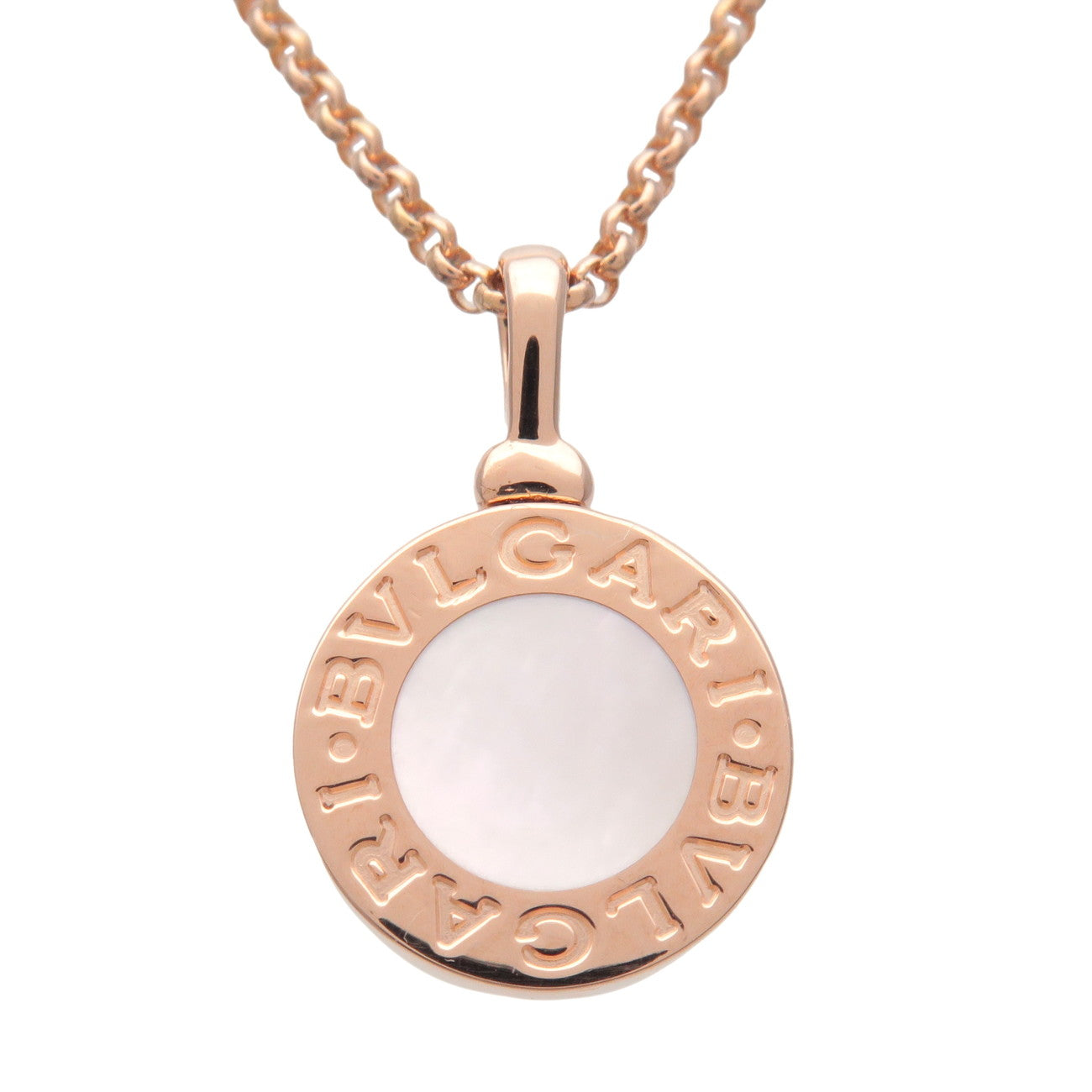 BVLGARI BVLGARI Shell Necklace K18 750PG Rose Gold