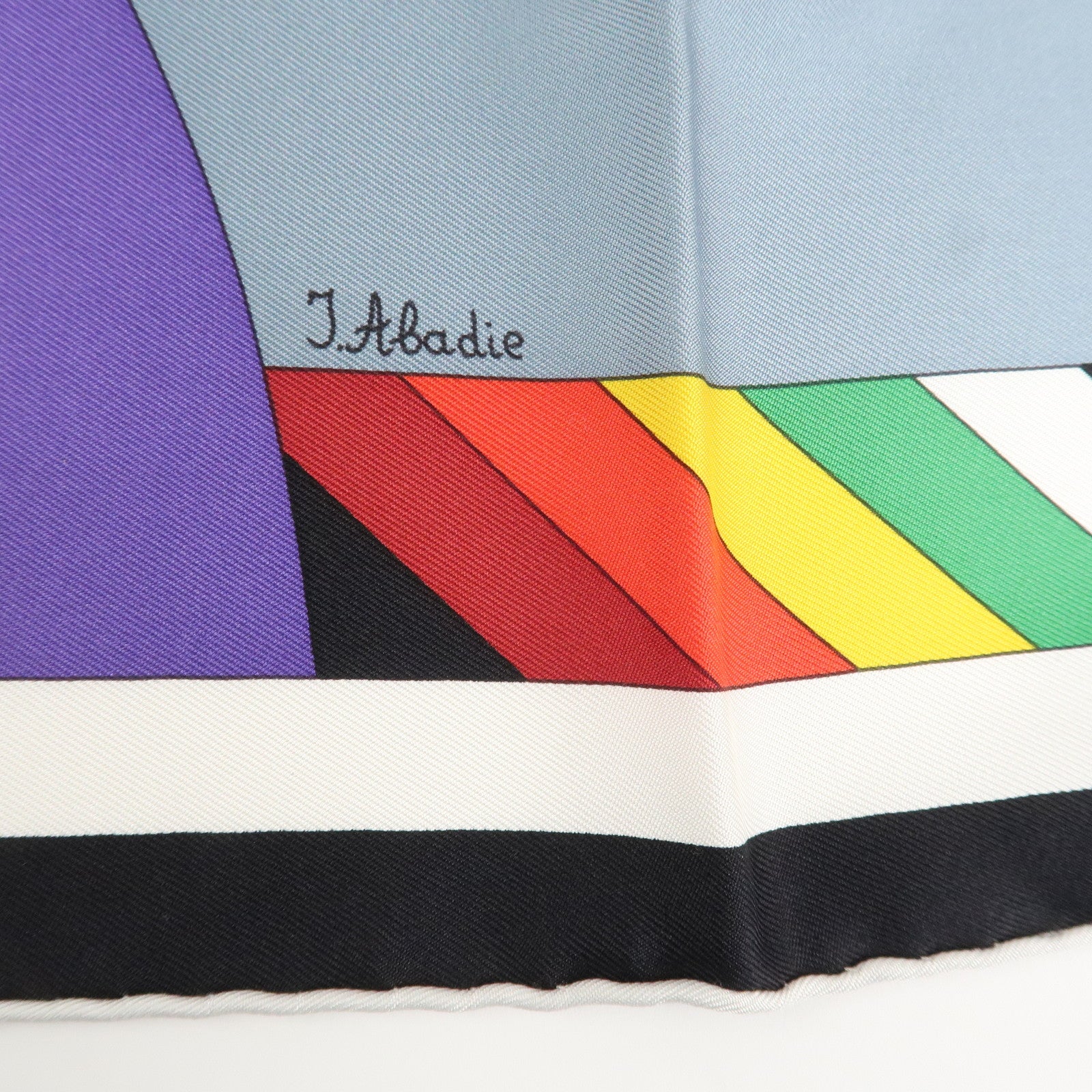 HERMES Carre 90 Silk 100% Scarf LES JEUX D'HERMES Black Used