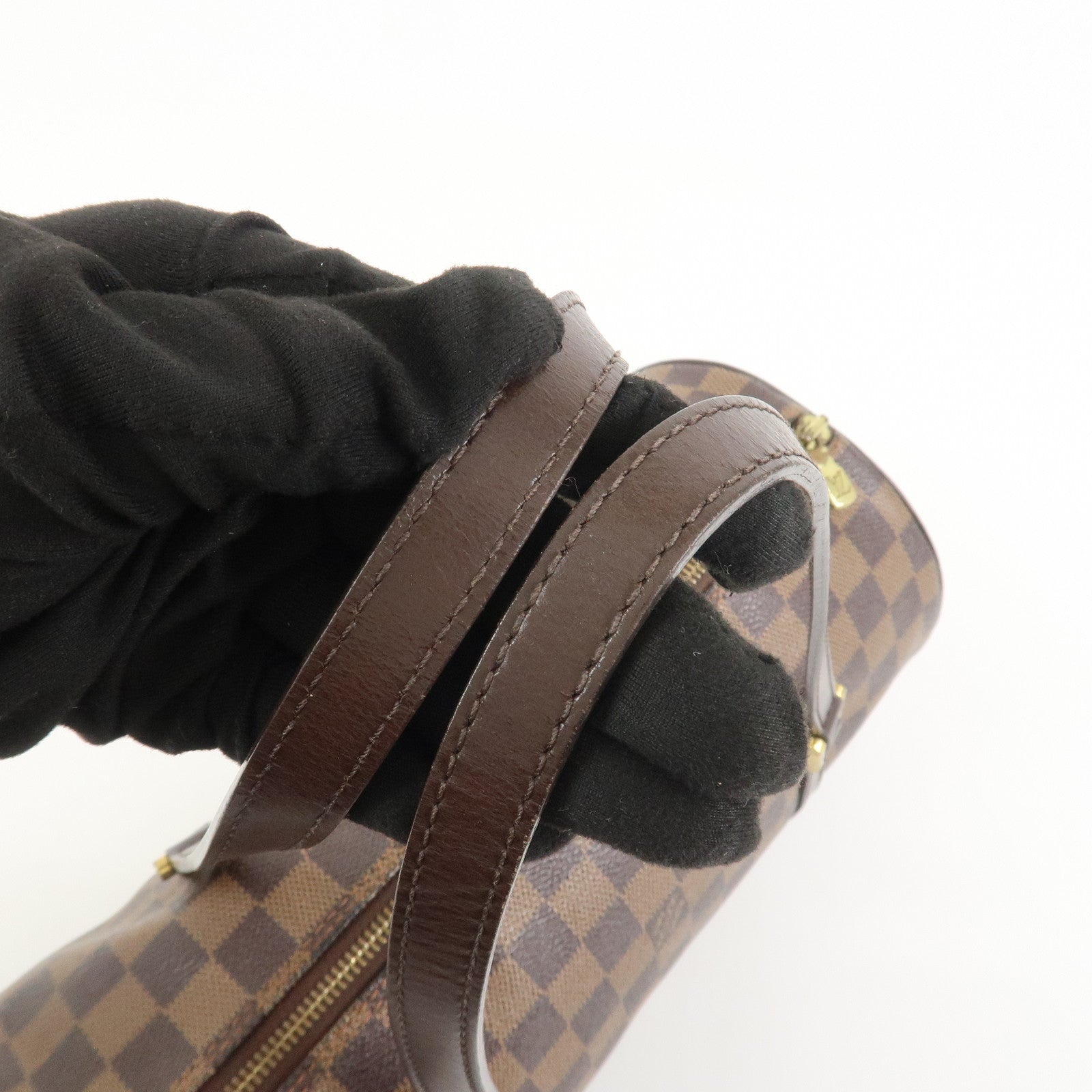 Louis Vuitton Damier Ebene Papillon 30 Hand Bag Brown N51303