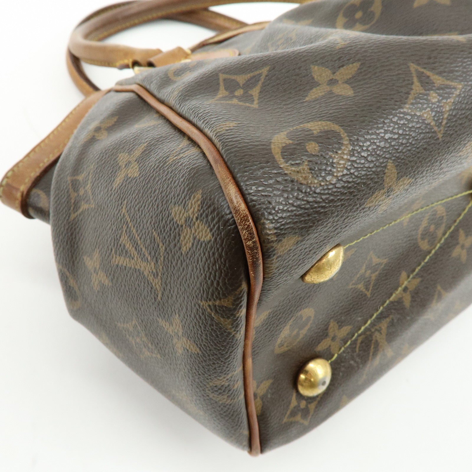 Louis Vuitton Monogram Tivoli PM Hand Bag Shoulder Bag Brown M40143