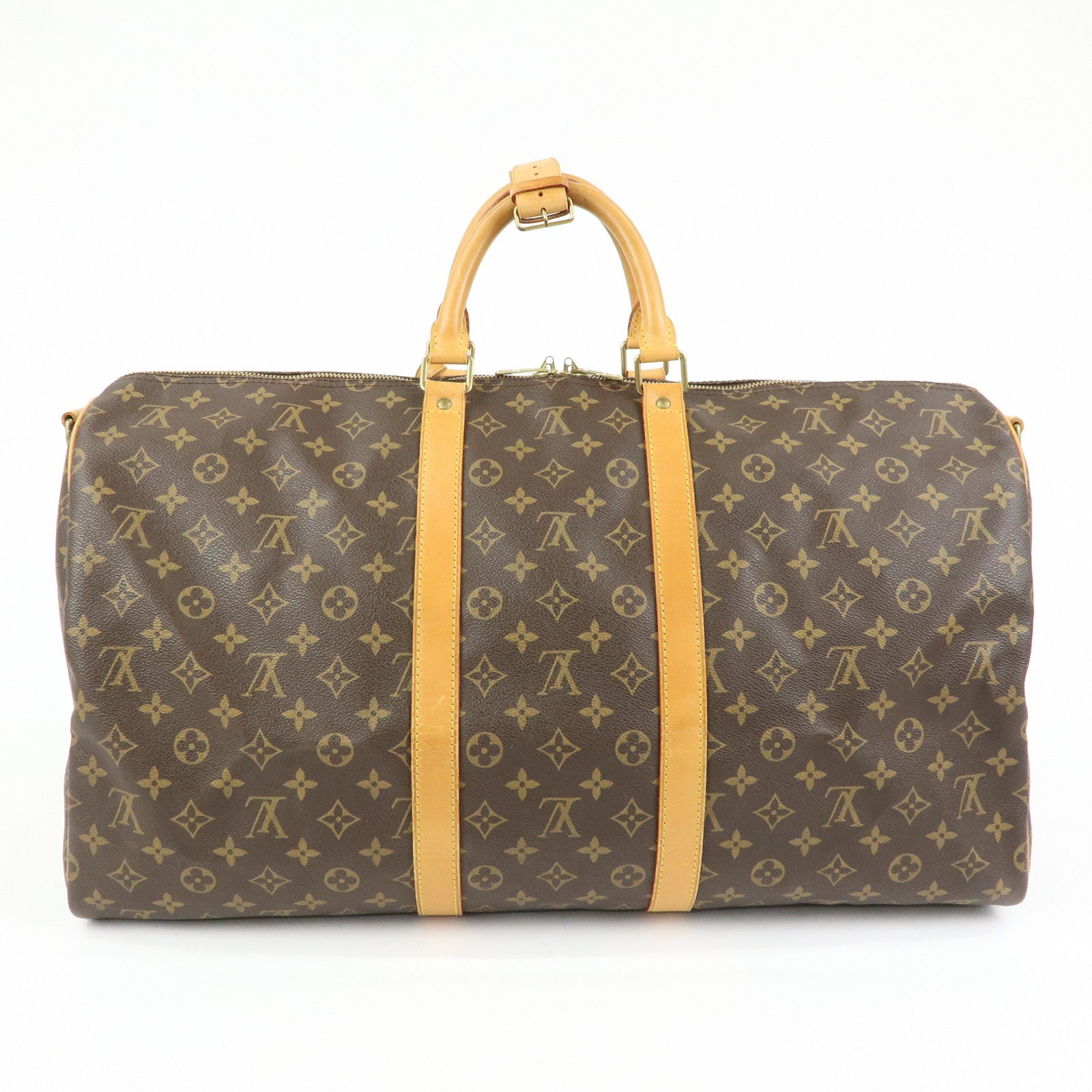 Louis Vuitton Monogram Keep All Bandouliere 55 Boston Bag M41414