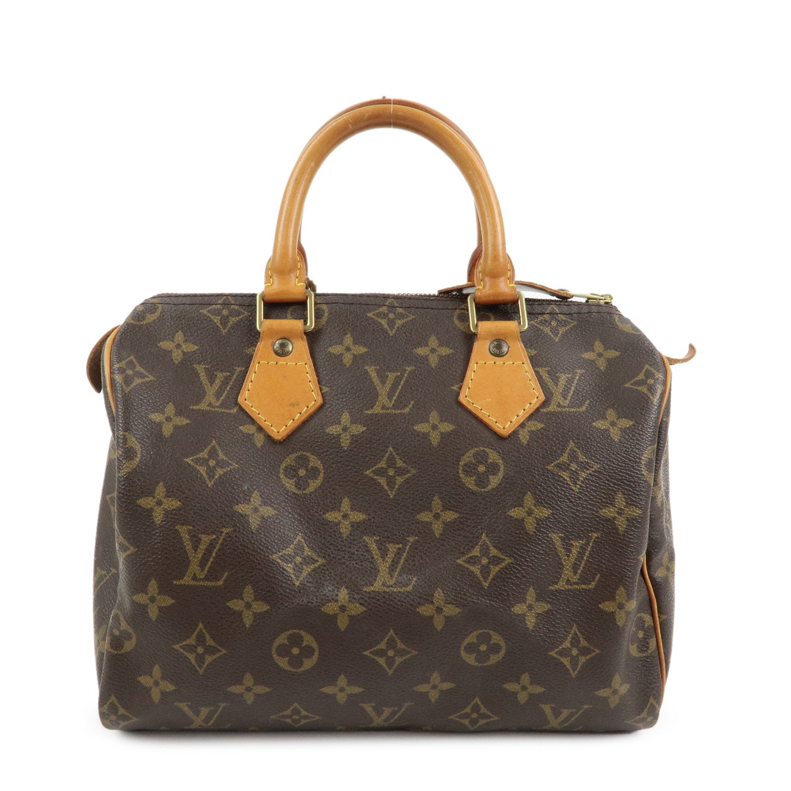 Louis Vuitton Monogram Speedy 25 Boston Bag Hand Bag Brown M41528