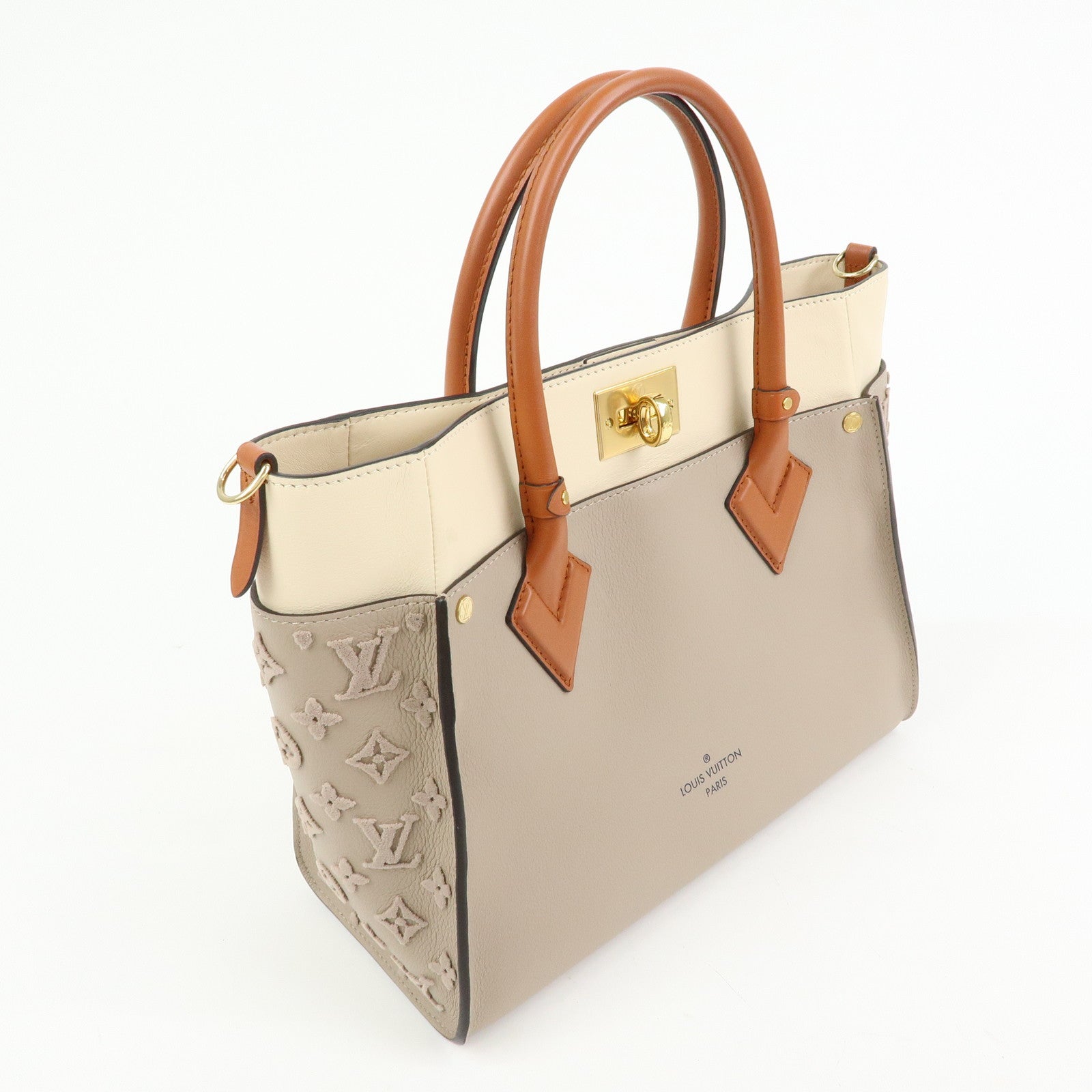 Louis Vuitton Monogram Tuffetage On My Side MM 2Way Bag M53825