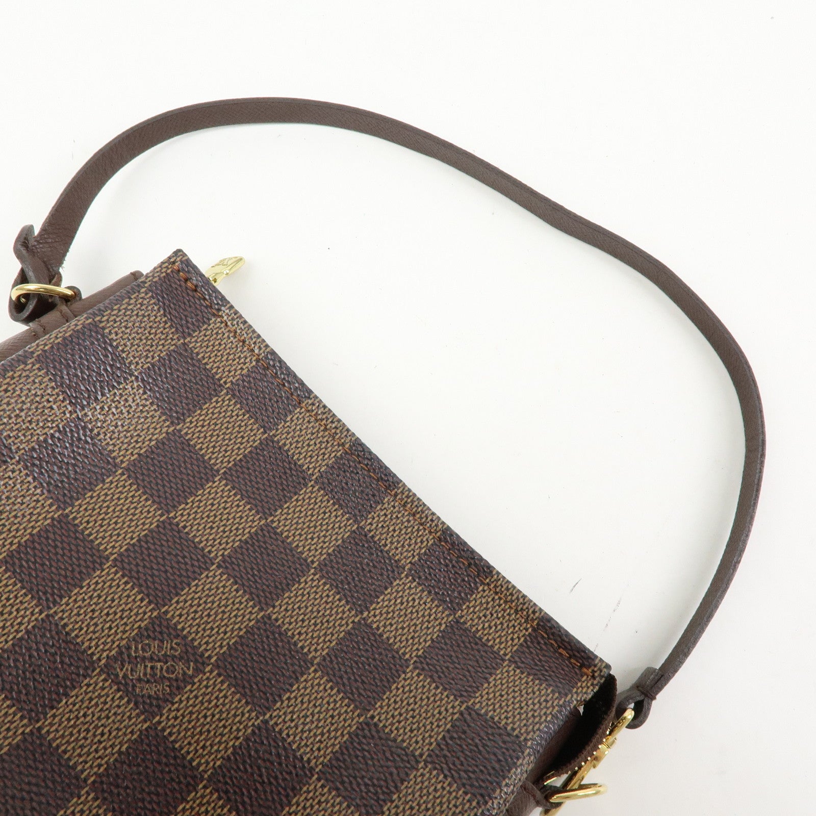 Louis Vuitton Damier Trousse Makeup Accessory Pouch Brown N51982