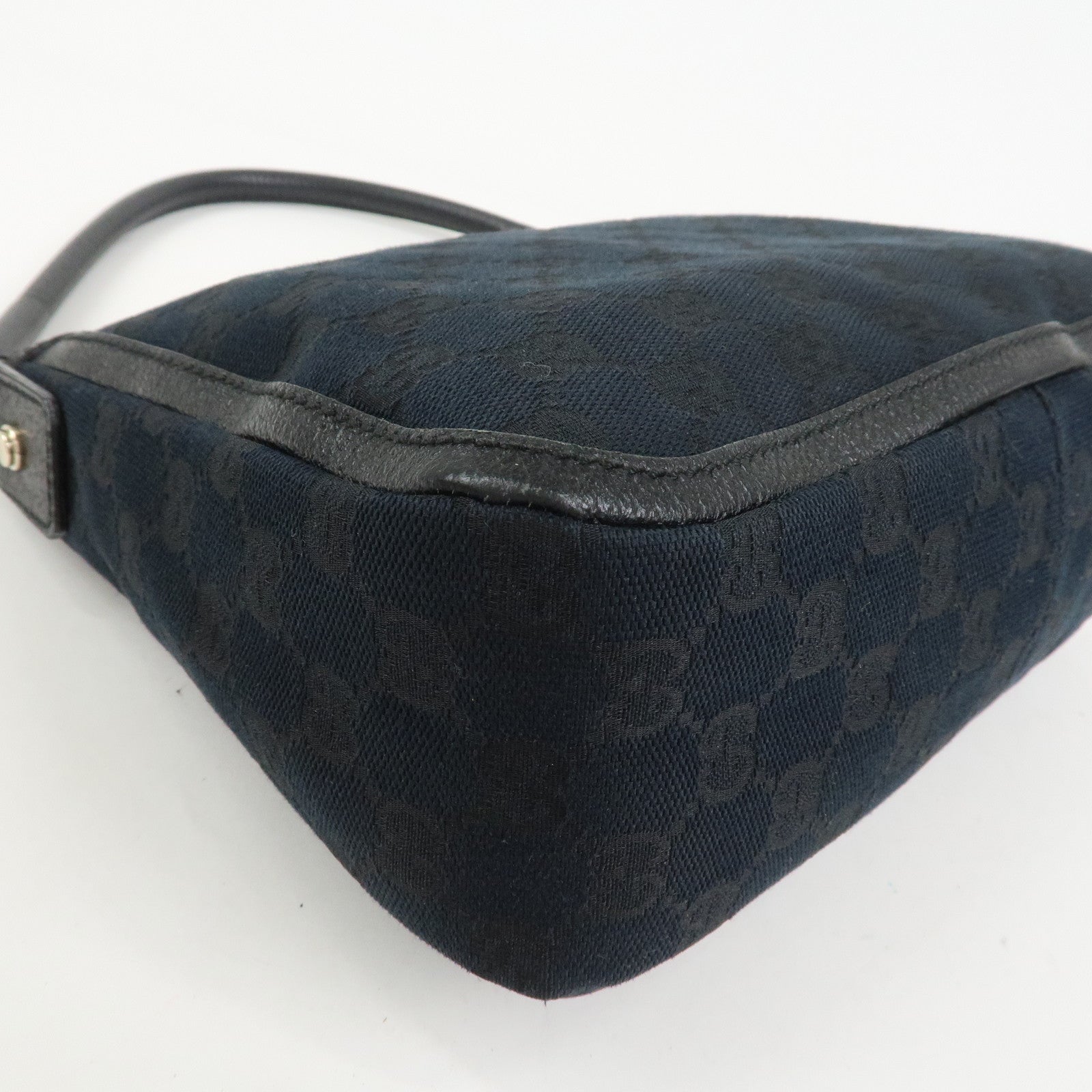 GUCCI GG Monogram Canvas Shoulder Bag Hand Bag Black 146244