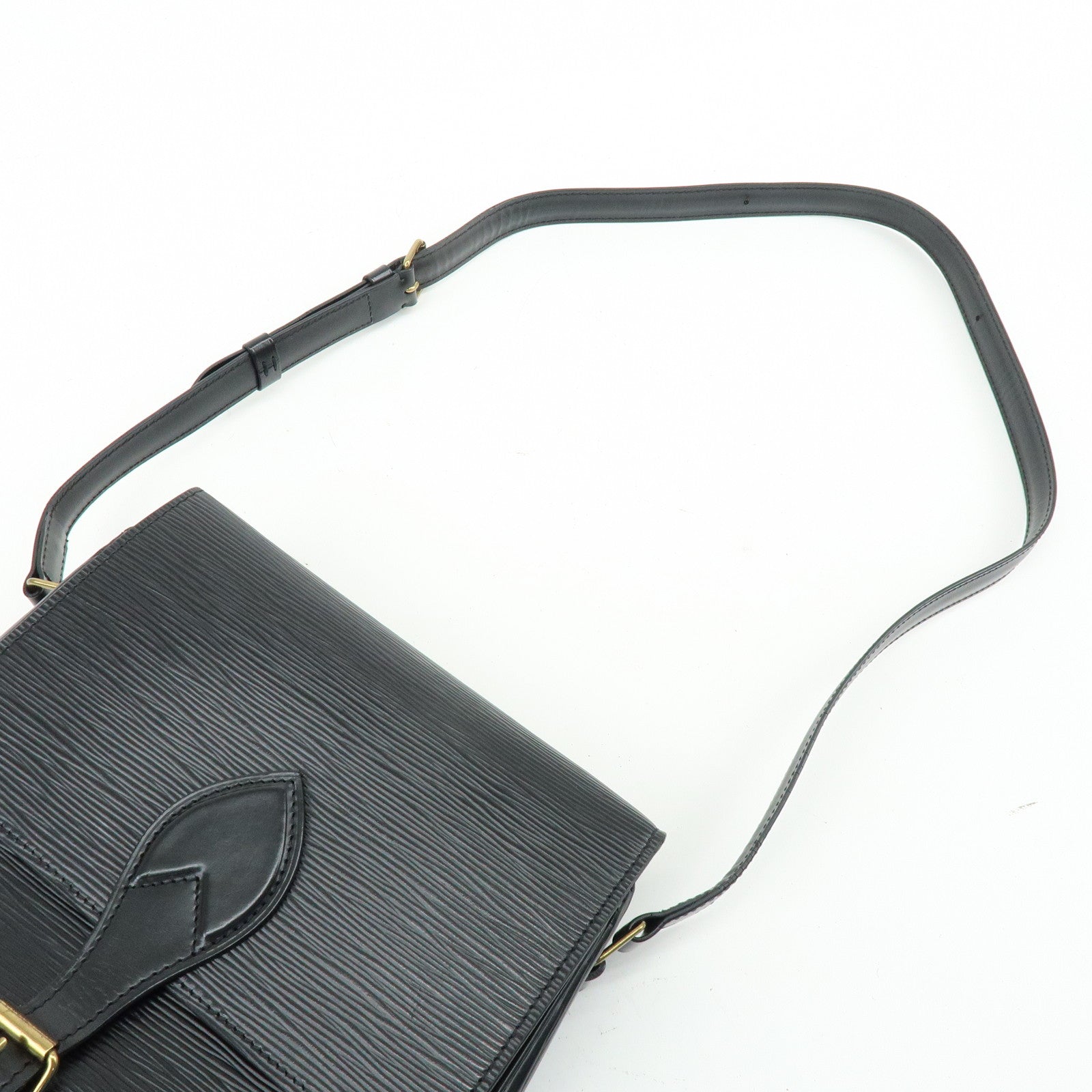 Louis Vuitton Epi Cartouchiere Shoulder Crossbody Bag Noir M52242