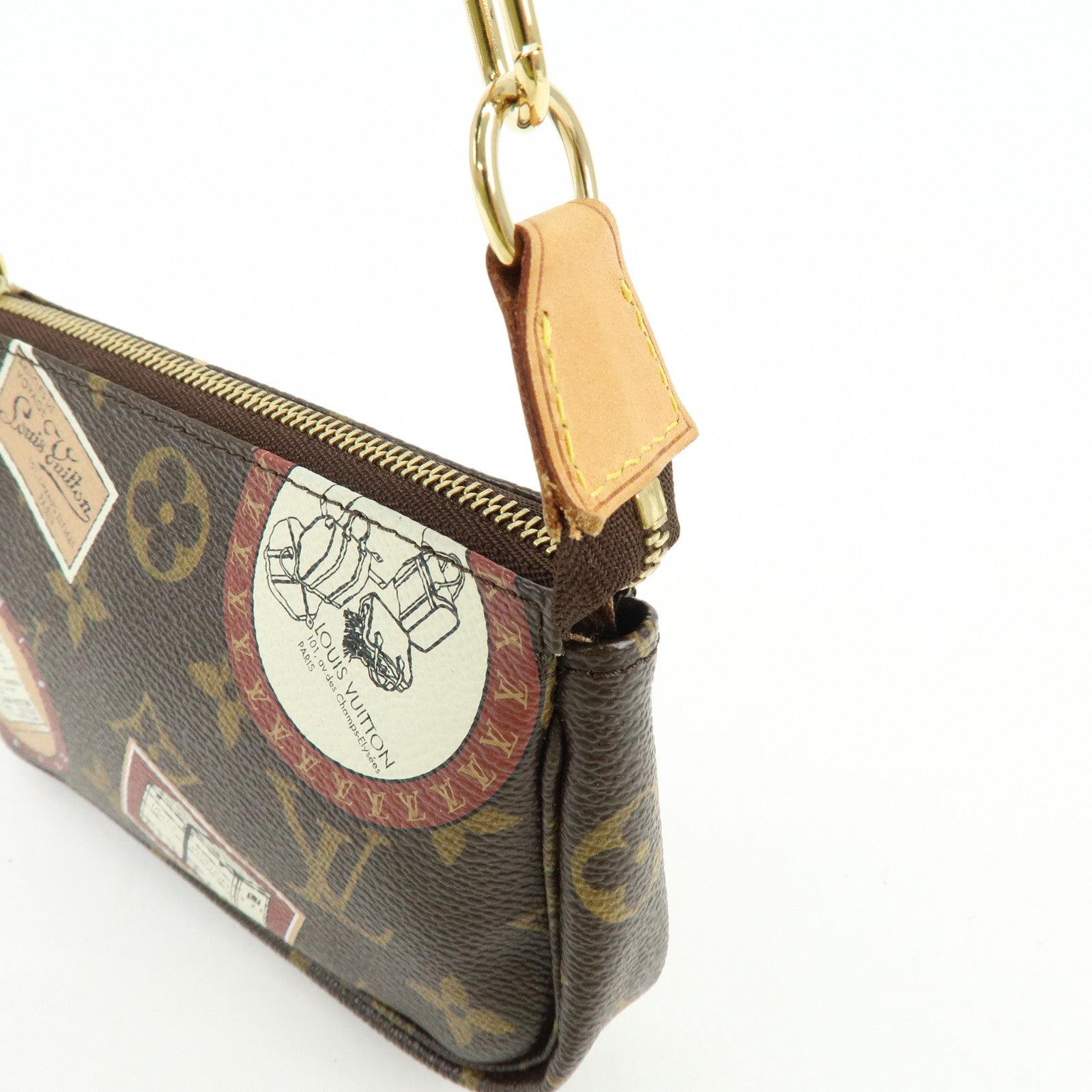 Louis Vuitton Monogram Patch Mini Pochette Accessoire Brown M95804