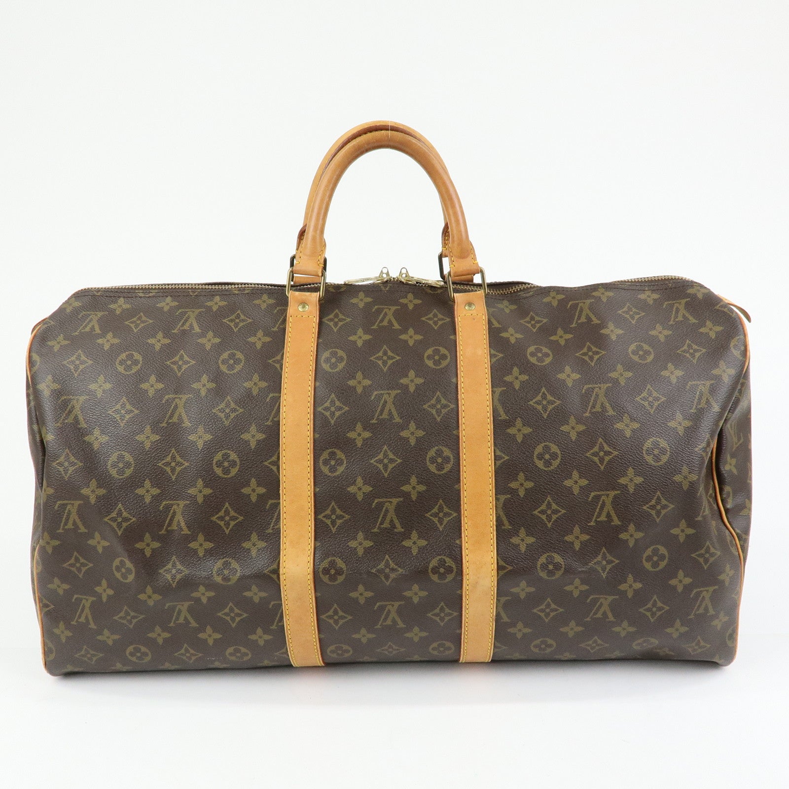 Louis Vuitton Monogram Keep All 55 Boston Bag Brown M41424