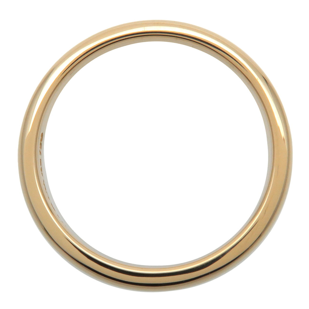 Tiffany & Co Classic Band Ring K18 #8.5 750YG Yellow Gold US4.5-5
