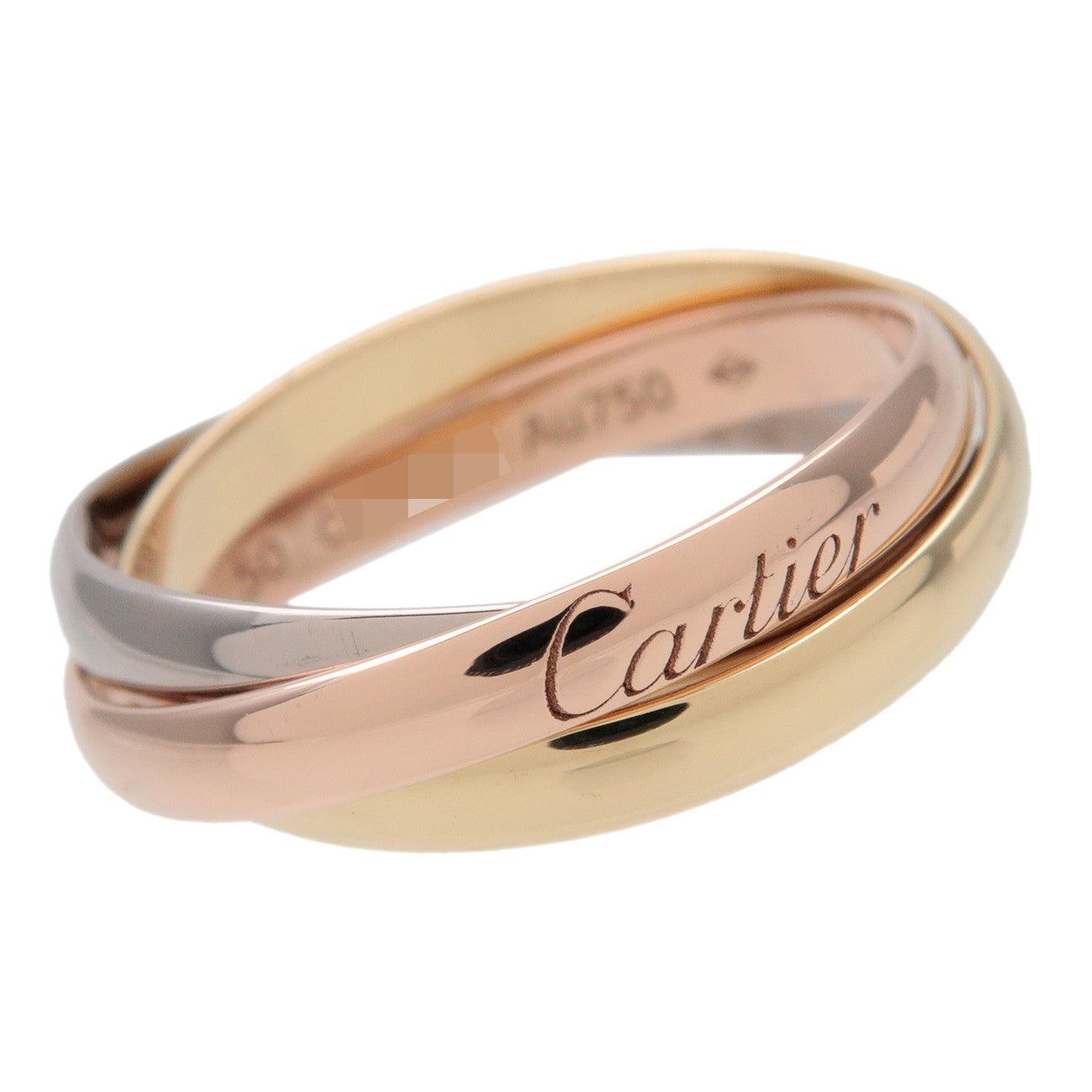 Cartier Trinity Ring SM K18 750YG/WG/PG #50 US5.5 EU50 HK12