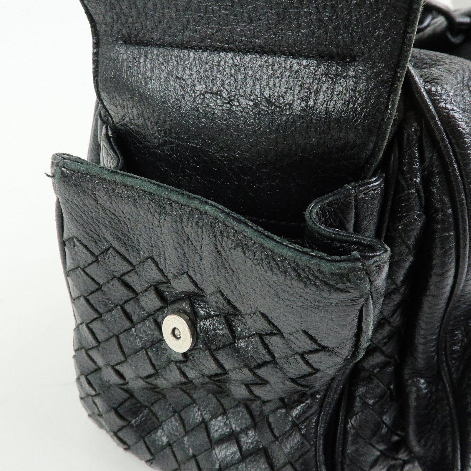 BOTTEGA VENETA Cocker intrecciato Leather Shoulder Bag 144413