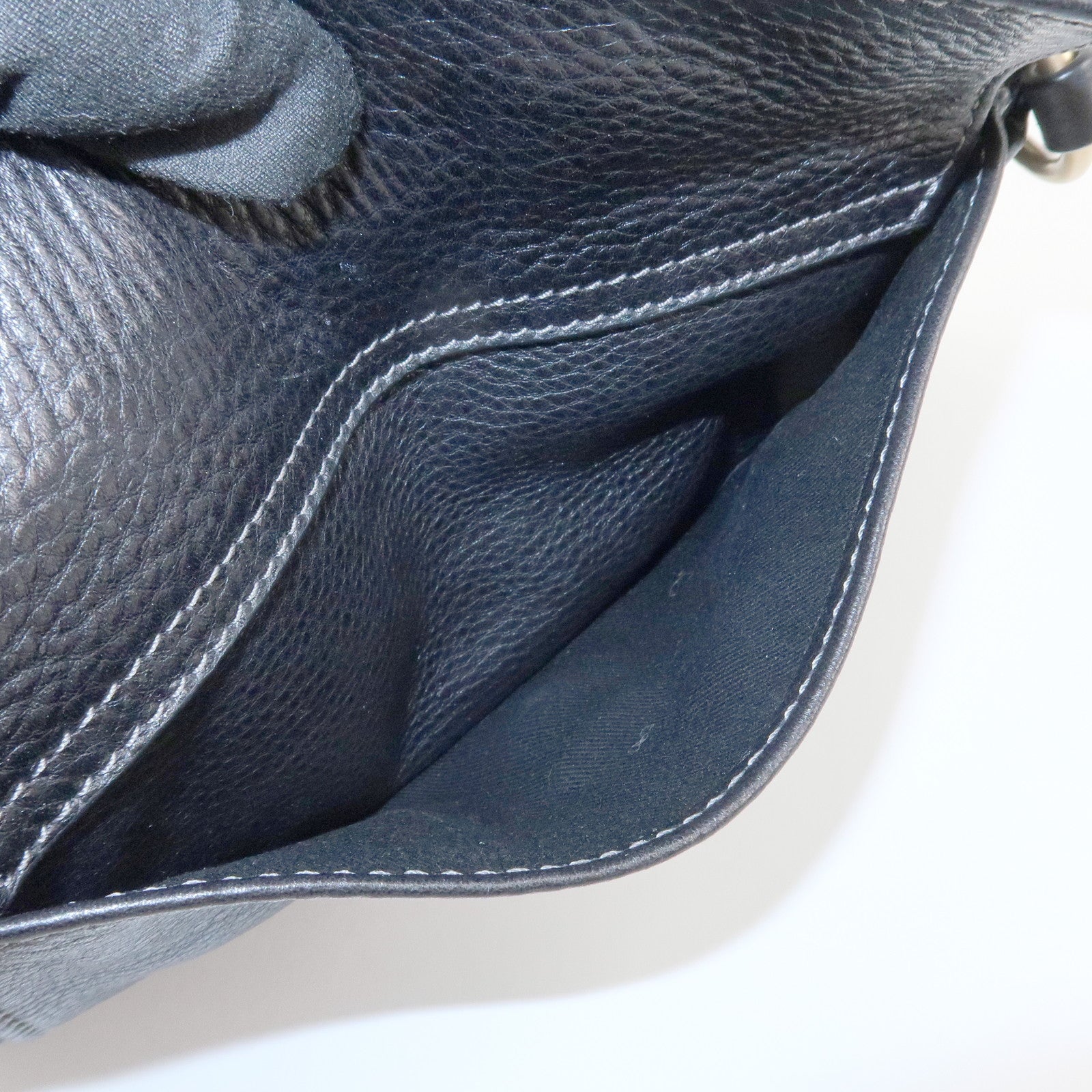 Chloe Paddington Leather Shoulder Bag Hand Bag Black Gold HDW Used