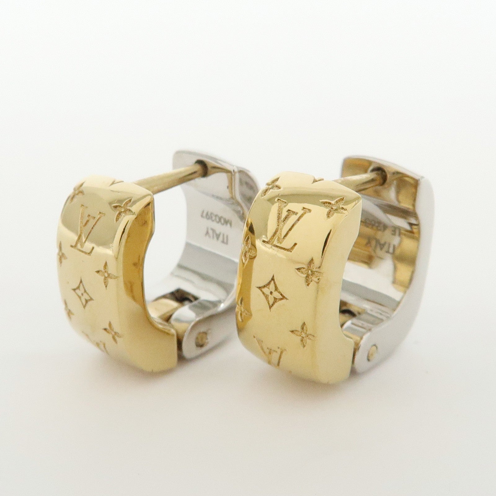 Louis Vuitton Boucles d’oreilles Nanogram Metal Earrings M00397