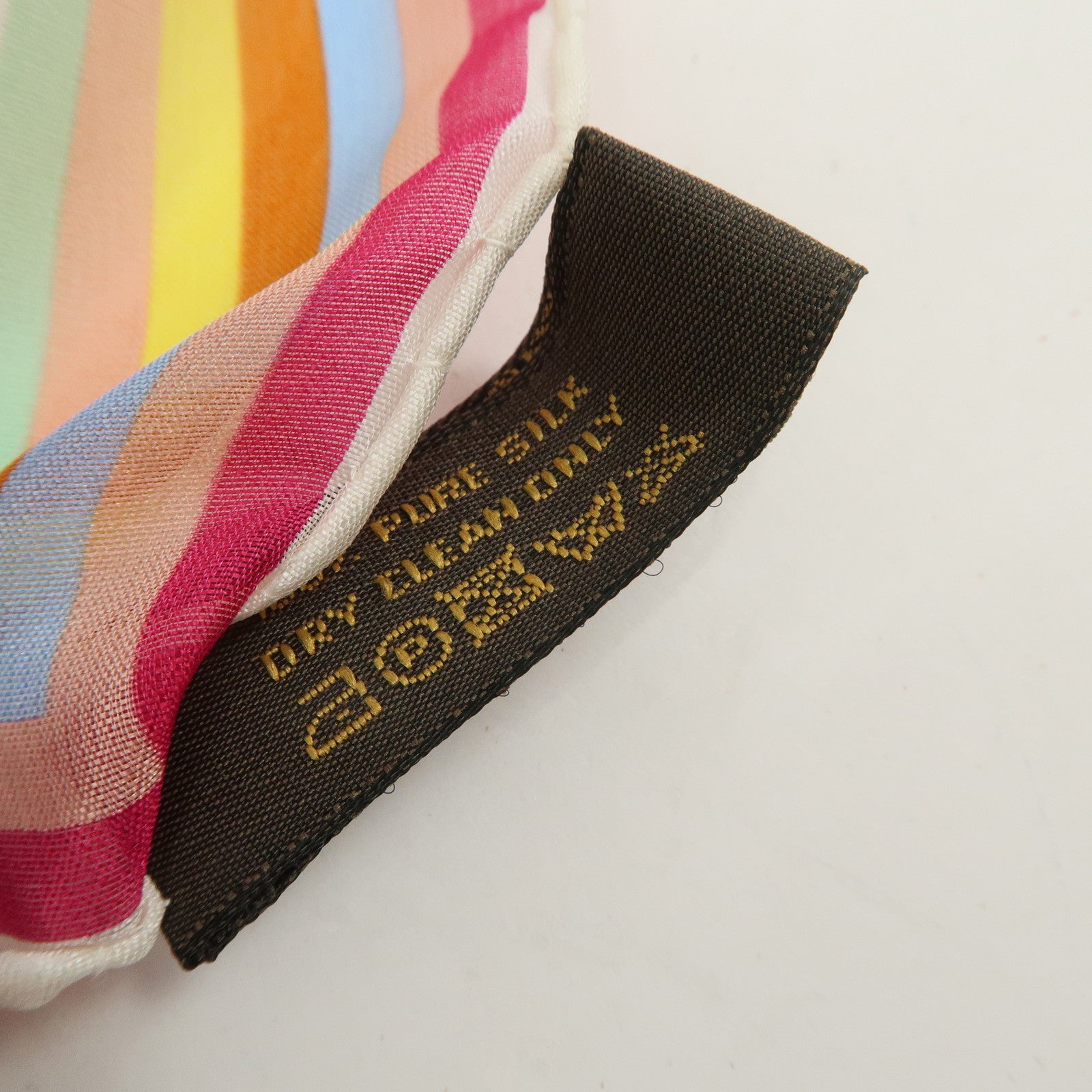 Louis Vuitton Monogram Multicolor Silk 100% Mini Scarf Blanc M71913