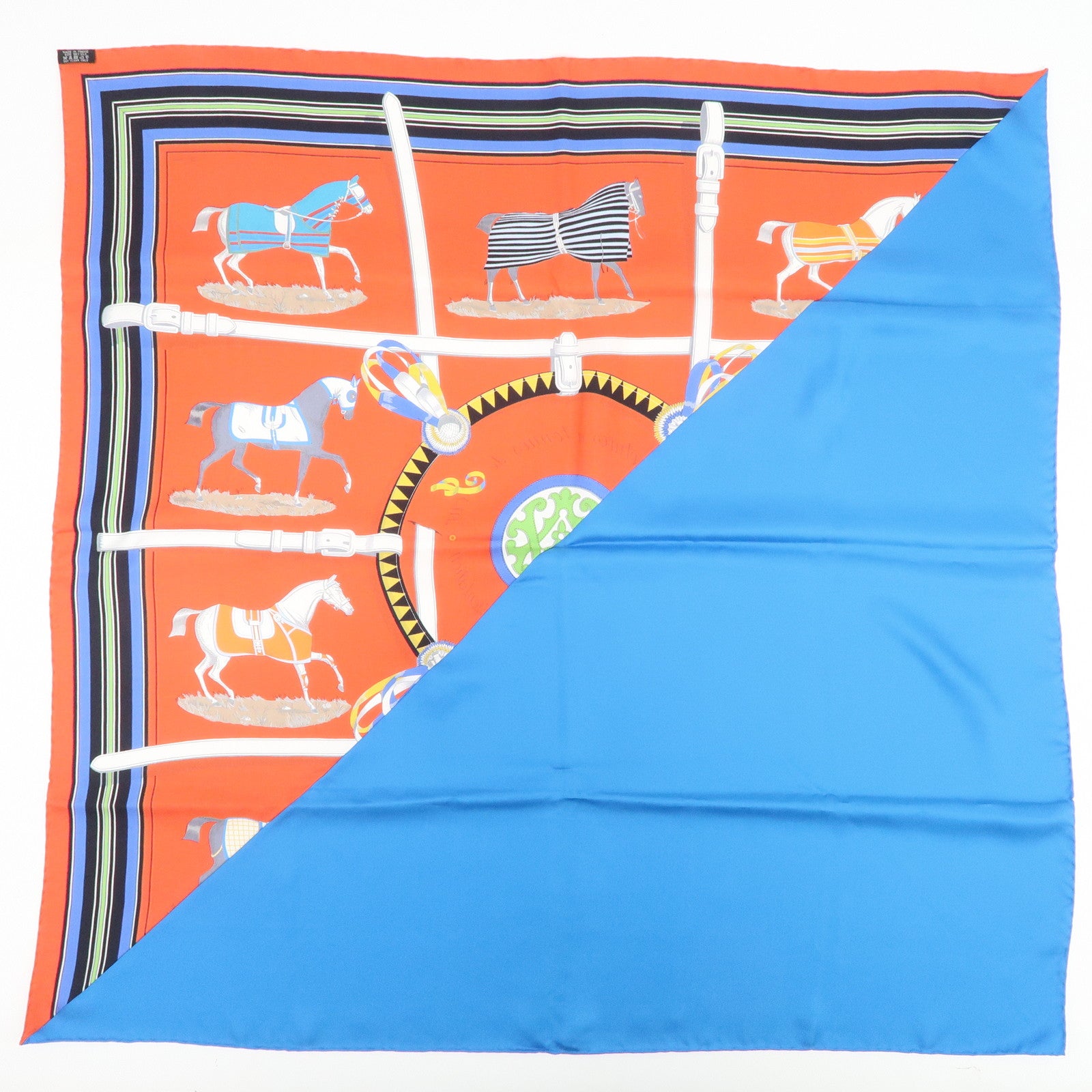 HERMES Carre 90 Silk 100% Couvertures et Tenues de Jour Scarf Red