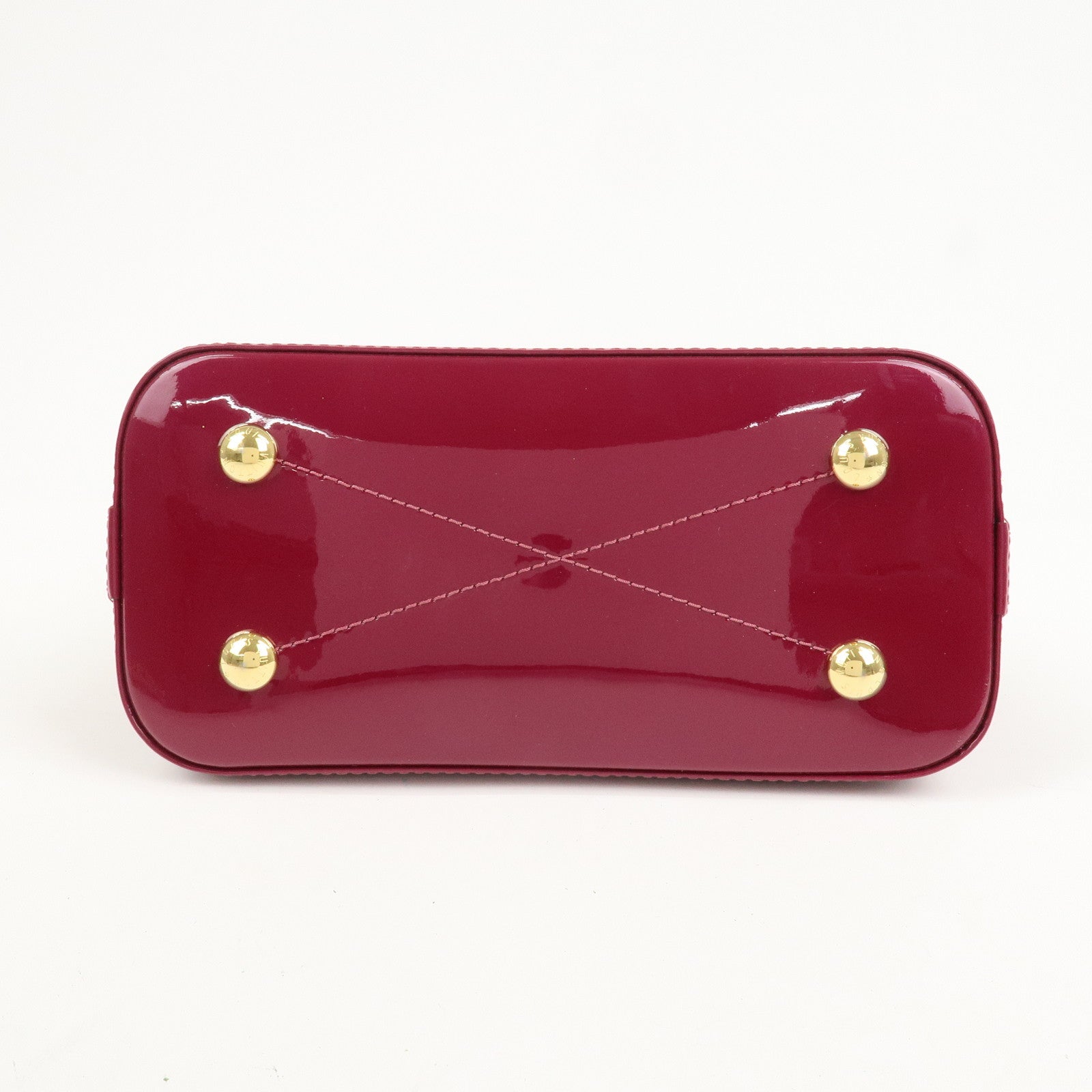 Louis Vuitton Monogram Vernis Alma BB 2Way Bag Magenta M54785