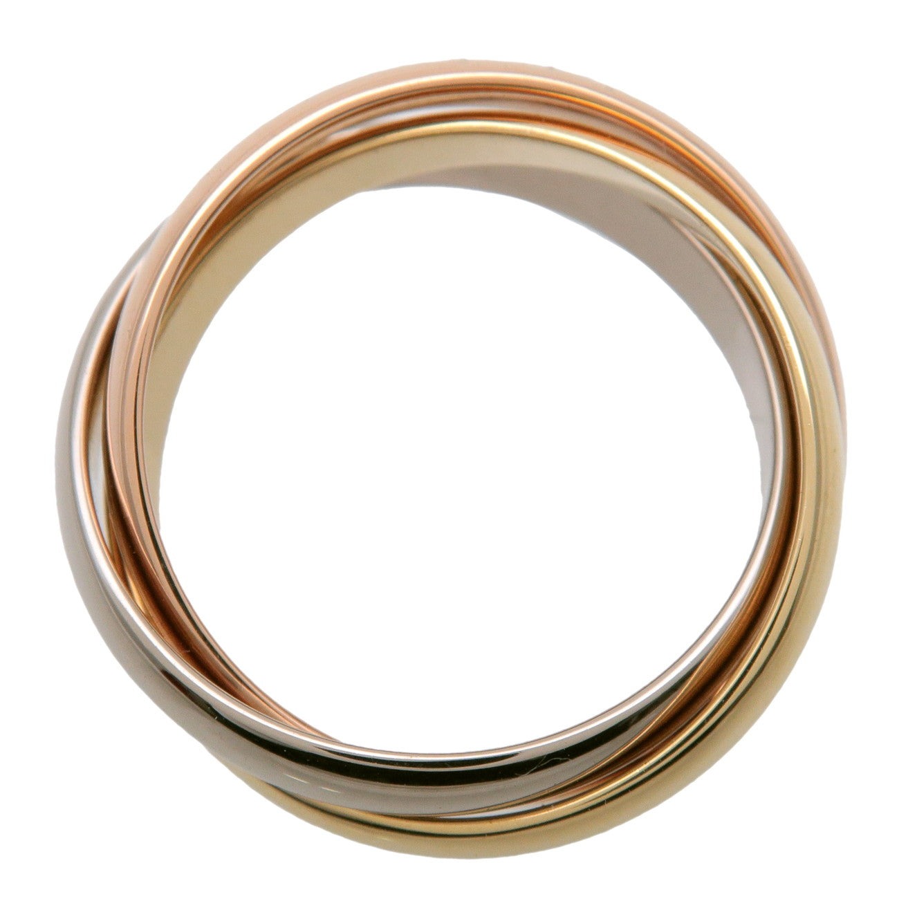 Cartier Trinity Ring MM K18 750YG/WG/PG #51 US5.5 EU51 HK12