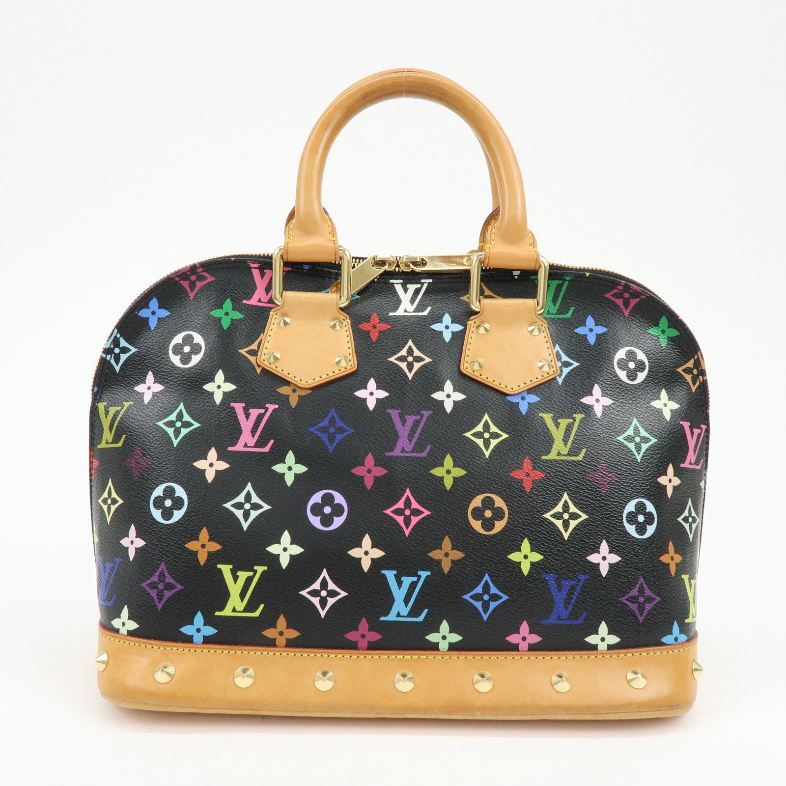 Louis Vuitton Monogram Multicolor Alma PM Hand Bag Noir M40444