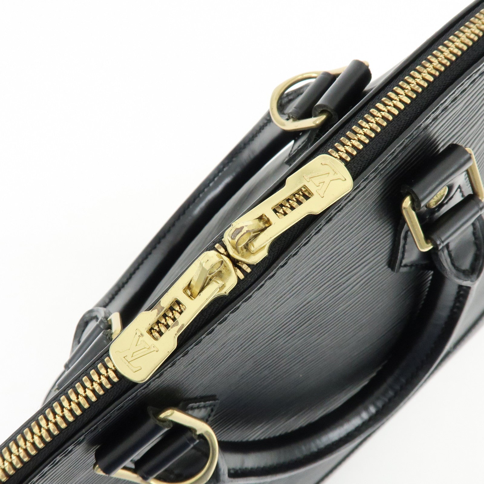 Louis Vuitton Epi Alma Hand Bag Noir Black M52142