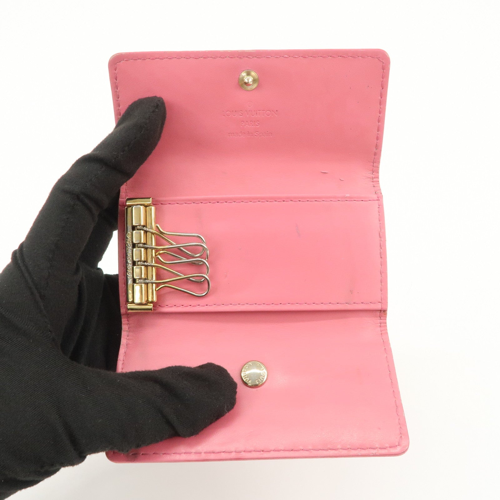 Louis Vuitton Monogram Vernis Set of 2 Key Case M9145F M62631