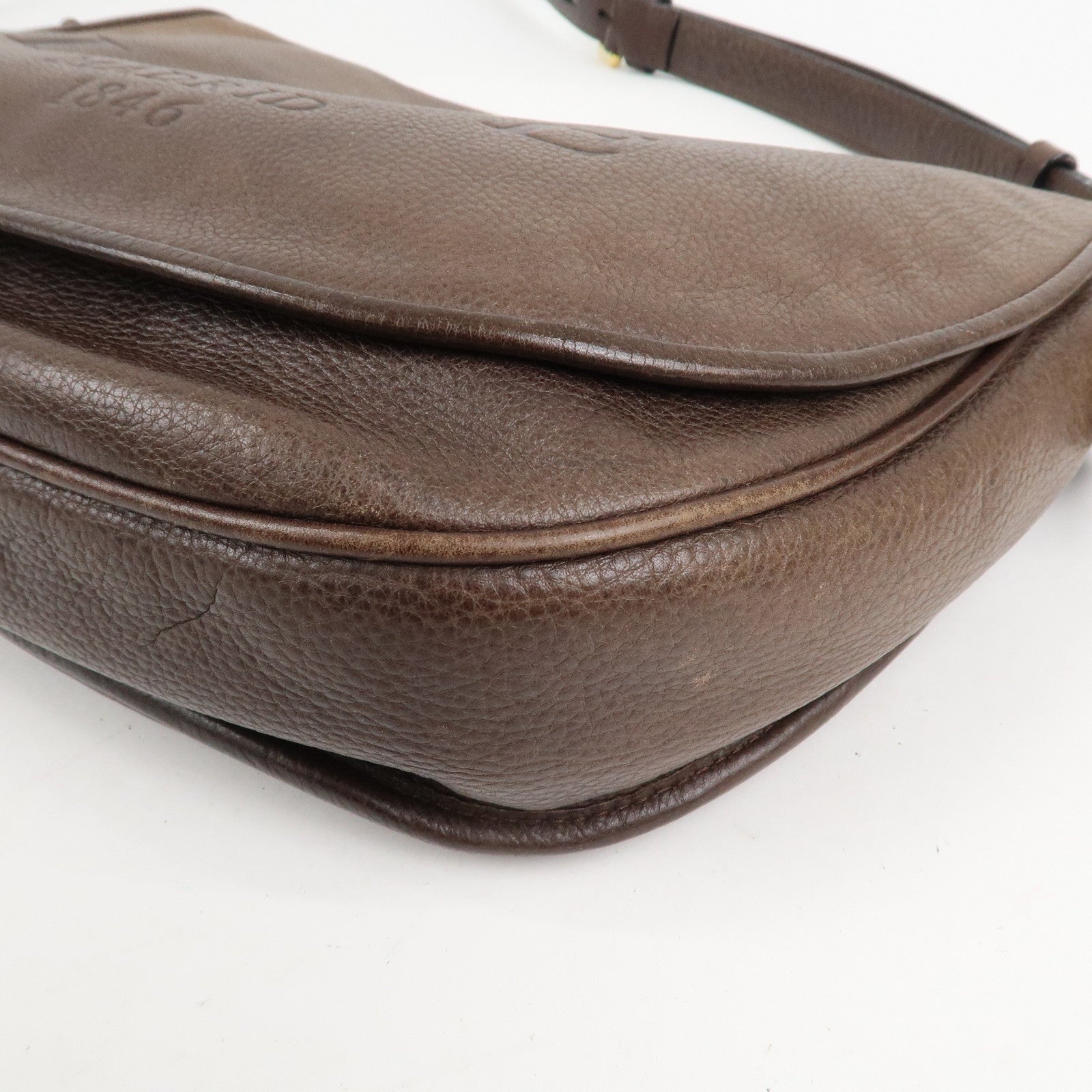 LOEWE Heritage Leather Shoulder Bag Cross Body Bag Brown