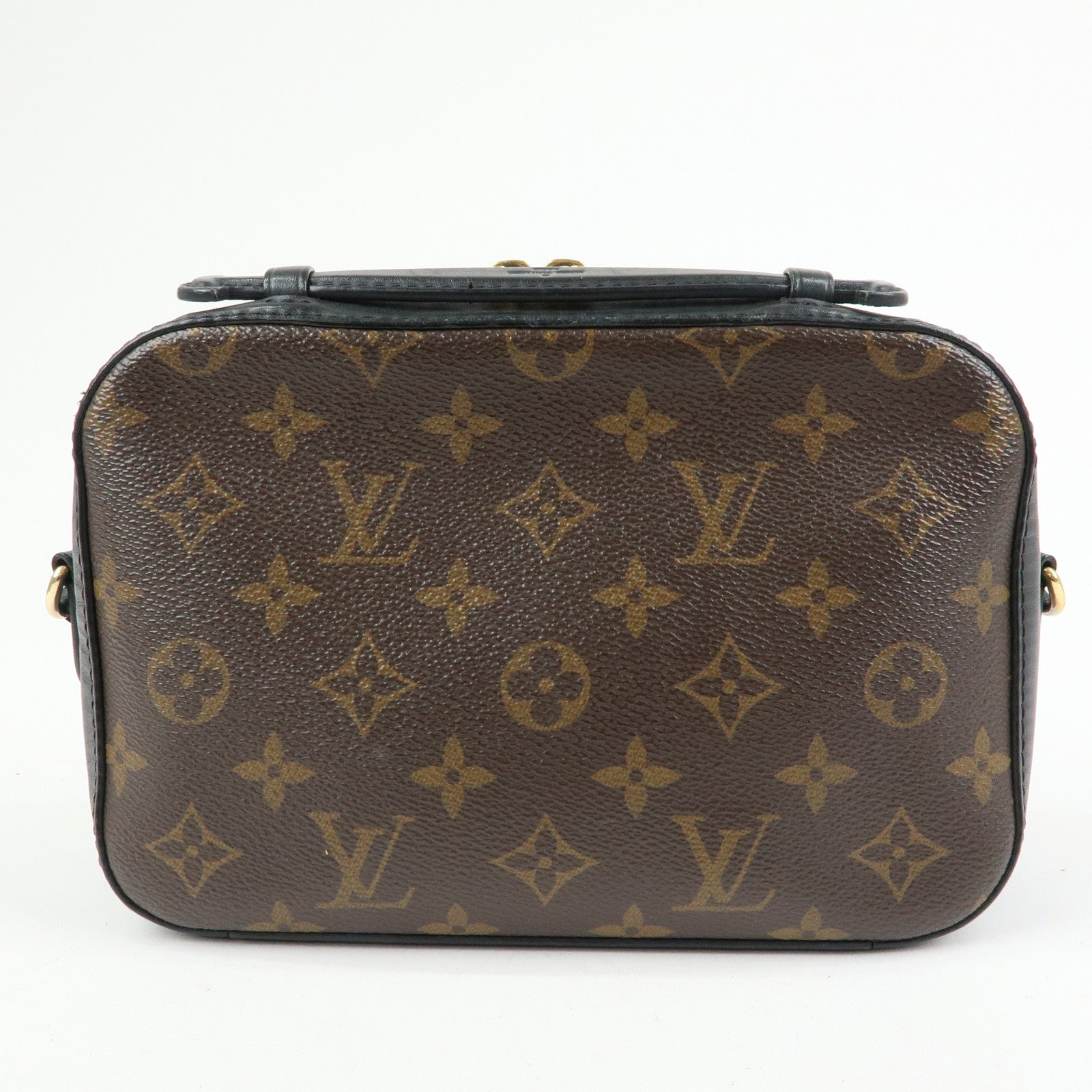 Louis Vuitton Monogram Canvas Leather Saintonge Shoulder Bag M43555