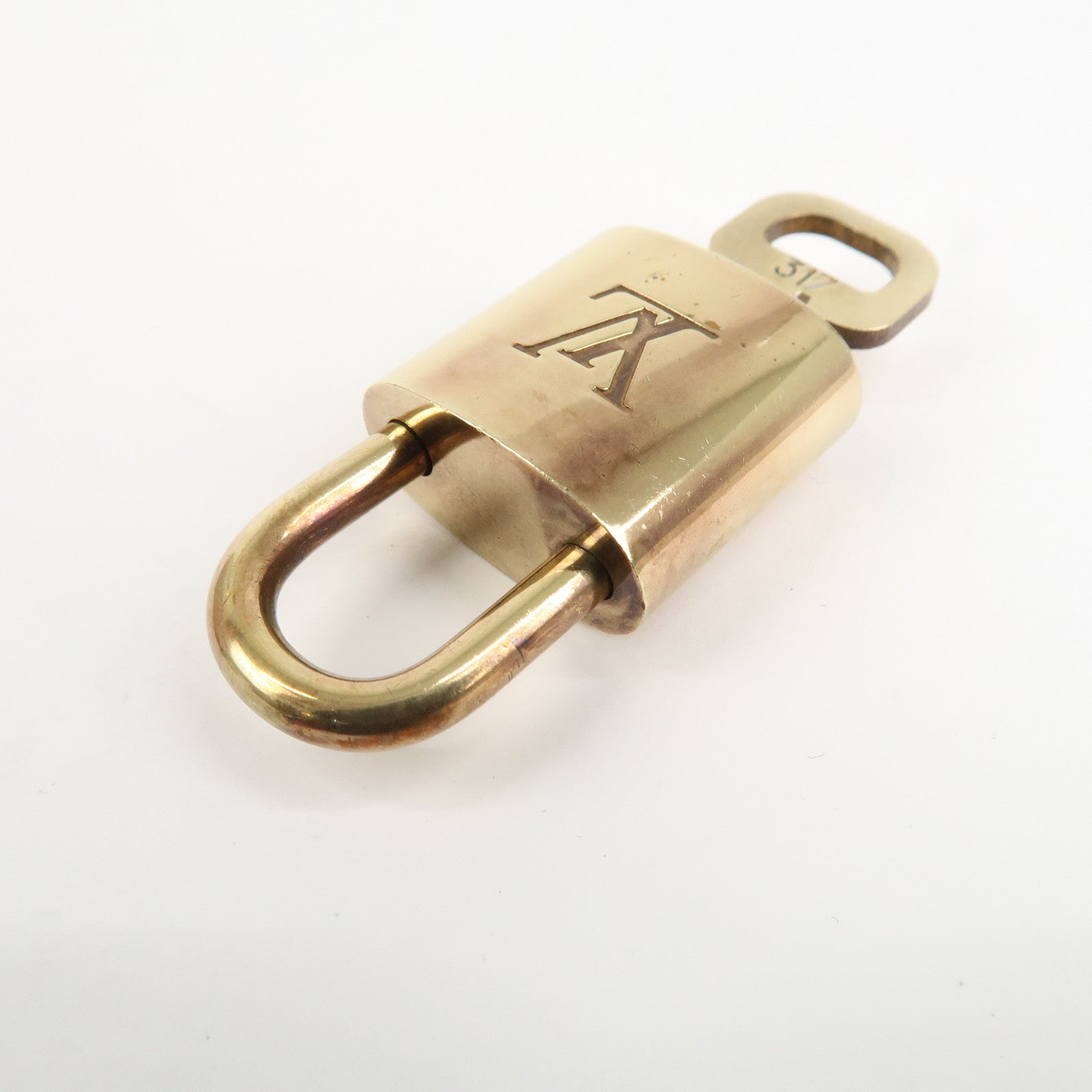 Louis Vuitton Set of 10 Lock & Key Cadena Key Lock Metal Gold