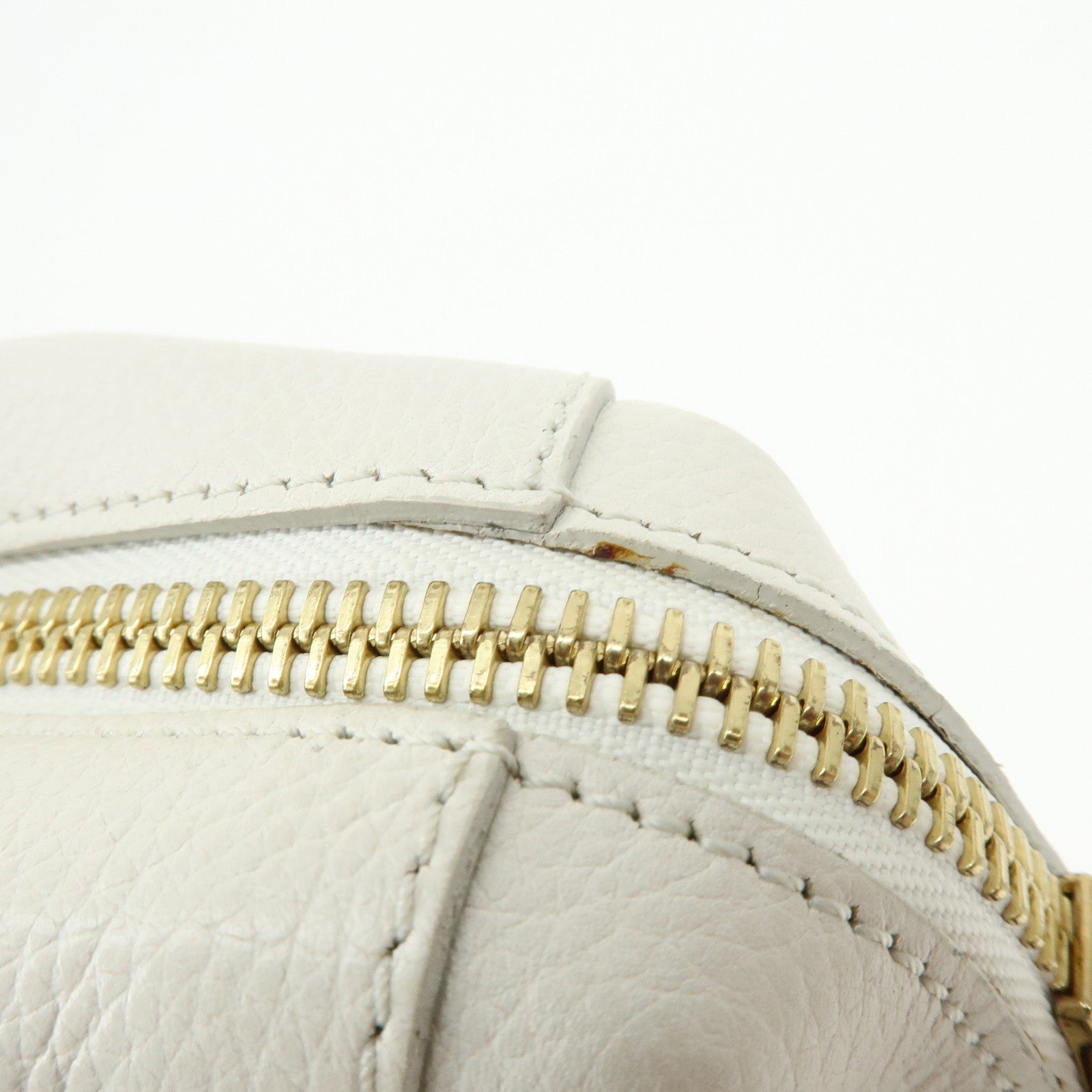 Chloe Paraty Leather 2Way Bag Hand Bag White