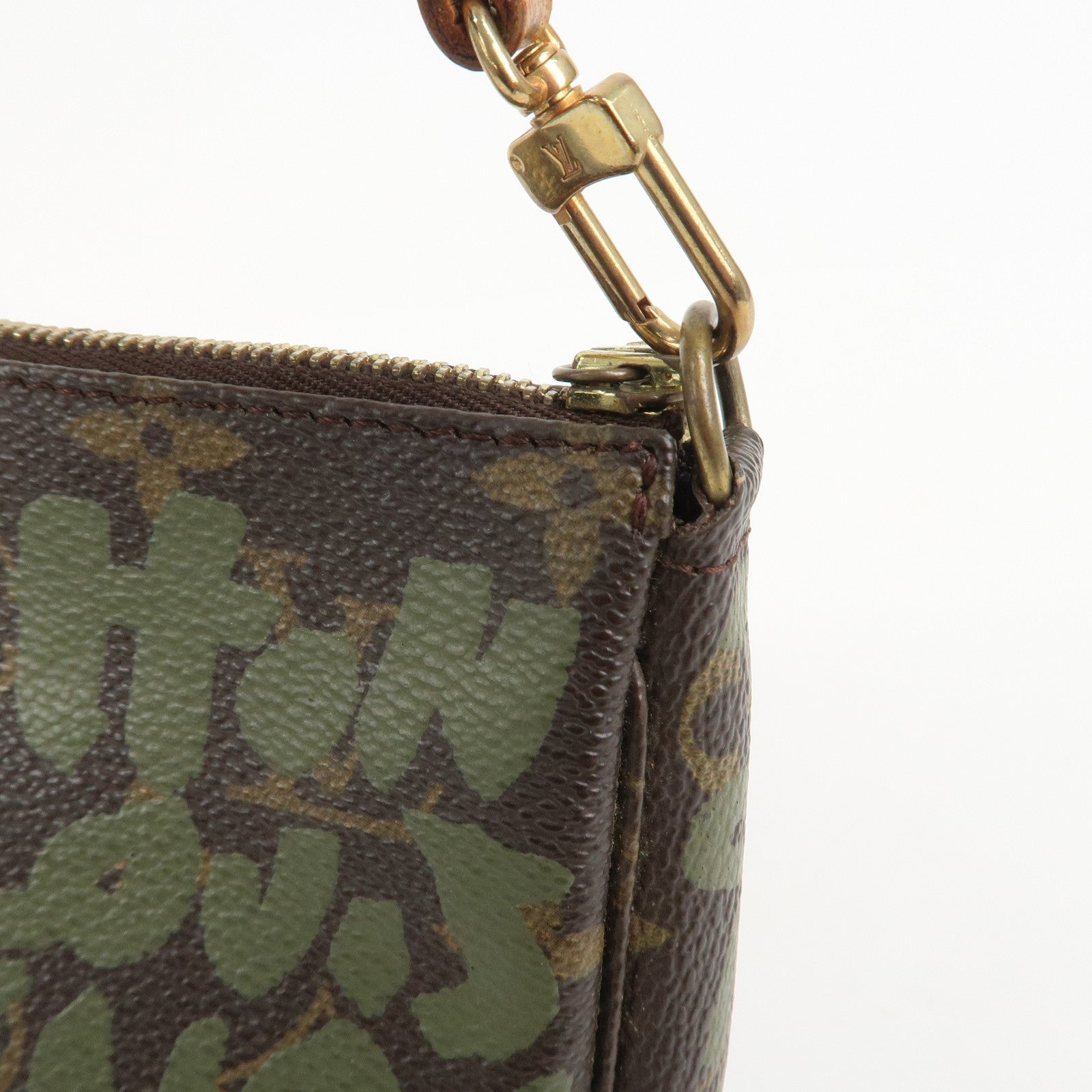 Louis Vuitton Monogram Graffiti Pochette Accessoires Khaki M92191