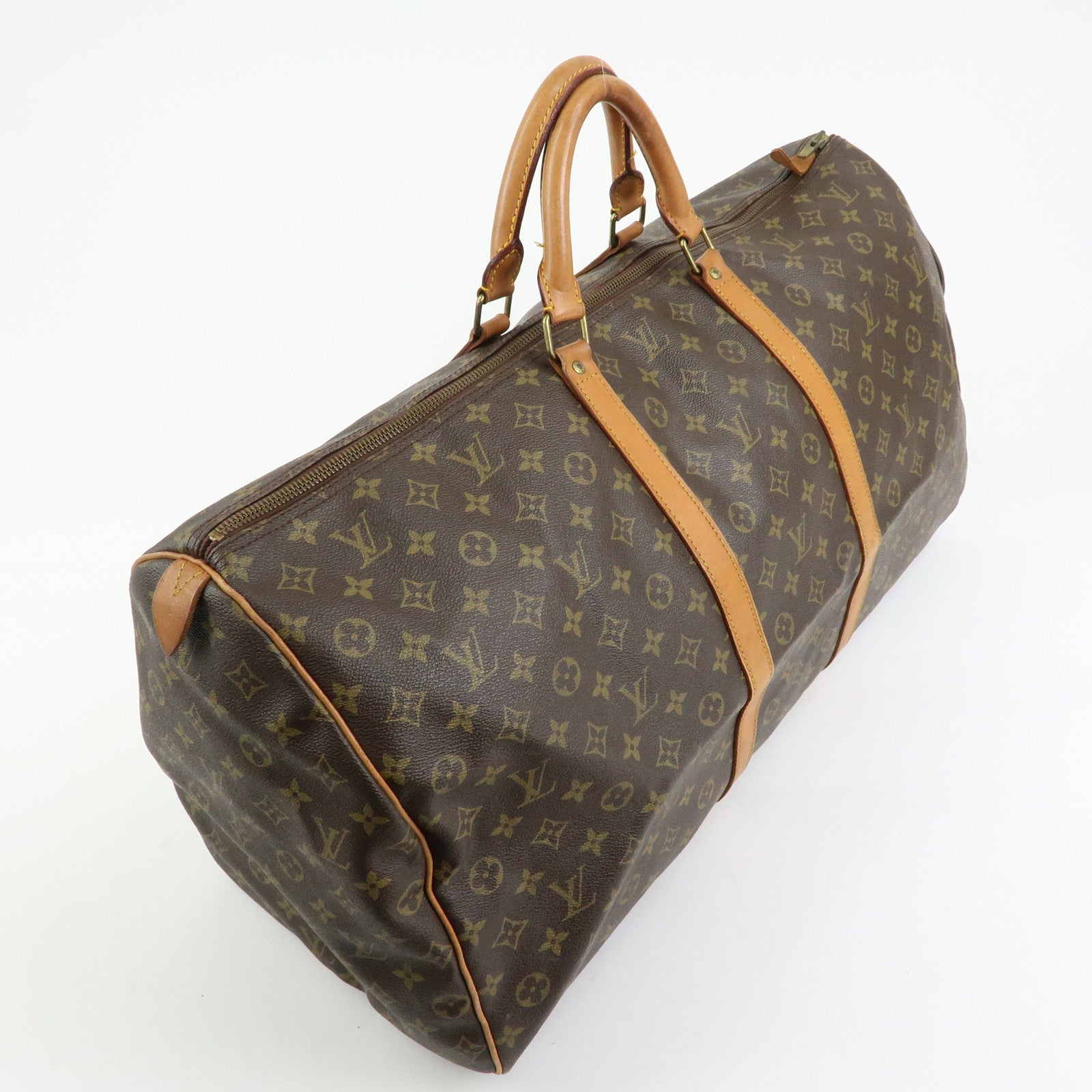Louis Vuitton Monogram Keep All 60 Boston Bag Brown M41422