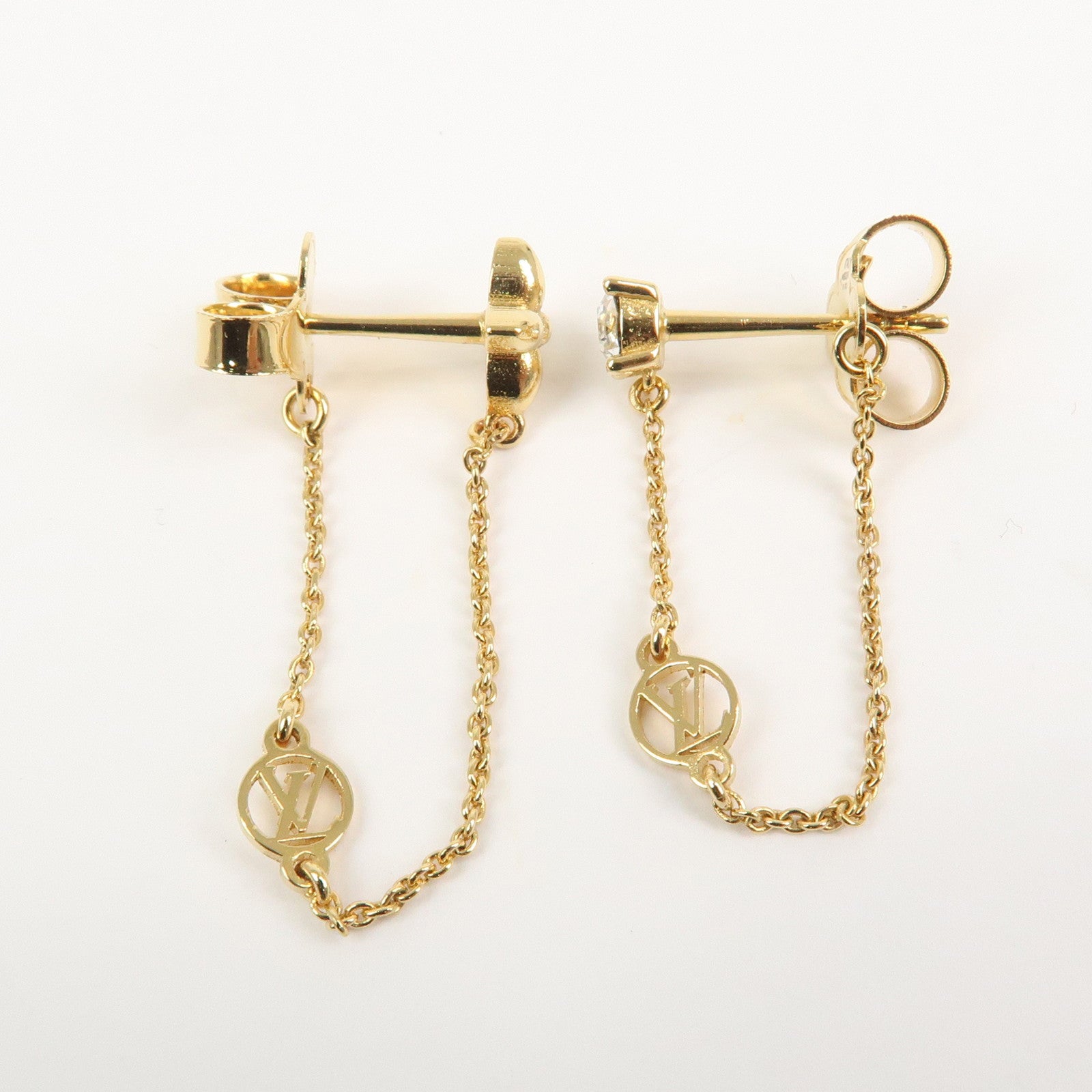 Louis Vuitton Puce d’Oreille Petit Louis Metal Earring Gold M00390