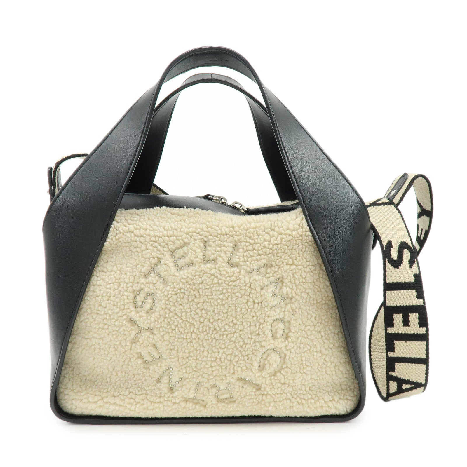 STELLA MCCARTNEY Alter Nappa Faux Shearling Shoulder Crossbody Bag